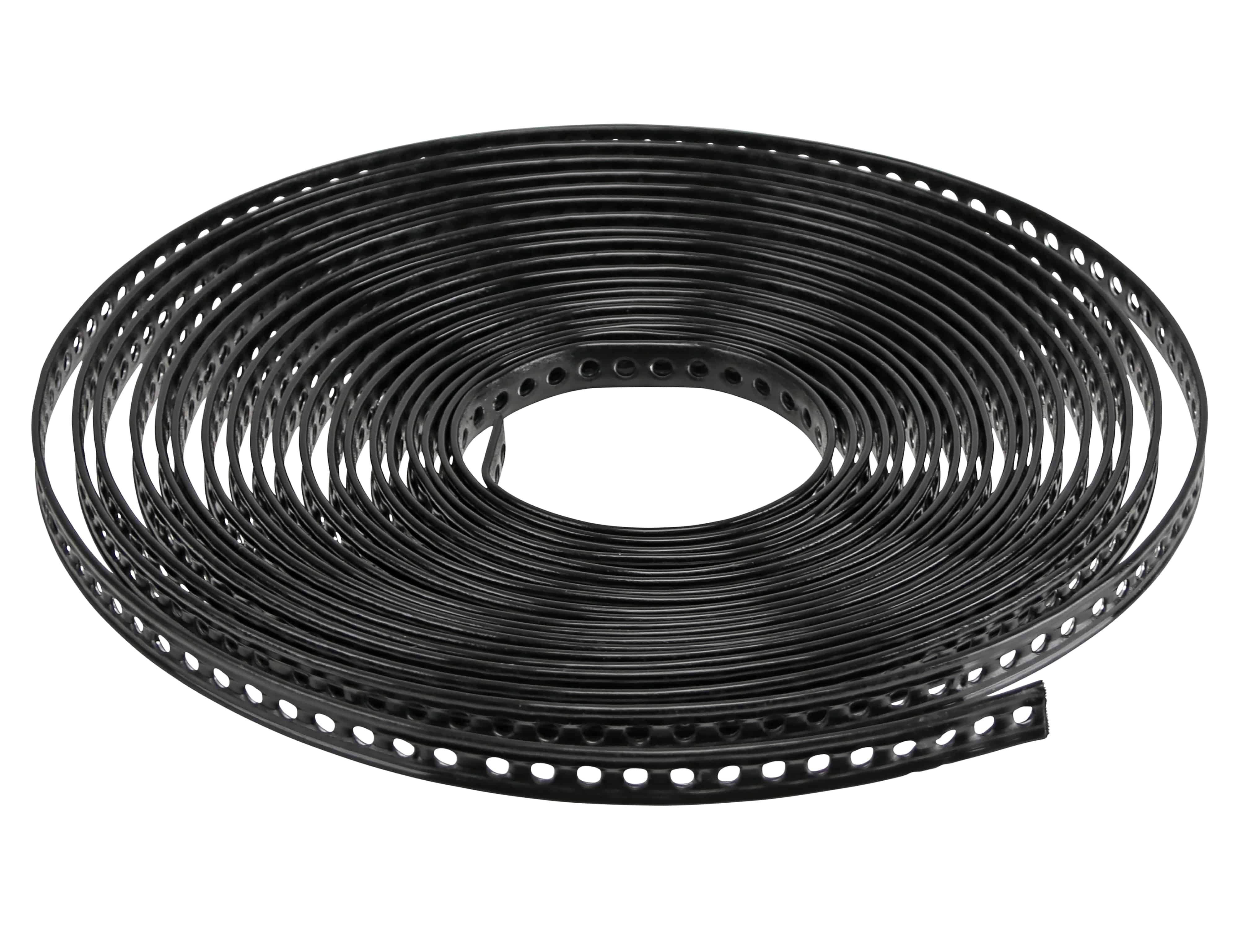 Montage-Lochband, 10 m, 14x2,6 mm, kunststoffummantelt Montage-Lochband, 10 m, 14x2,6 mm, kunststoffummantelt