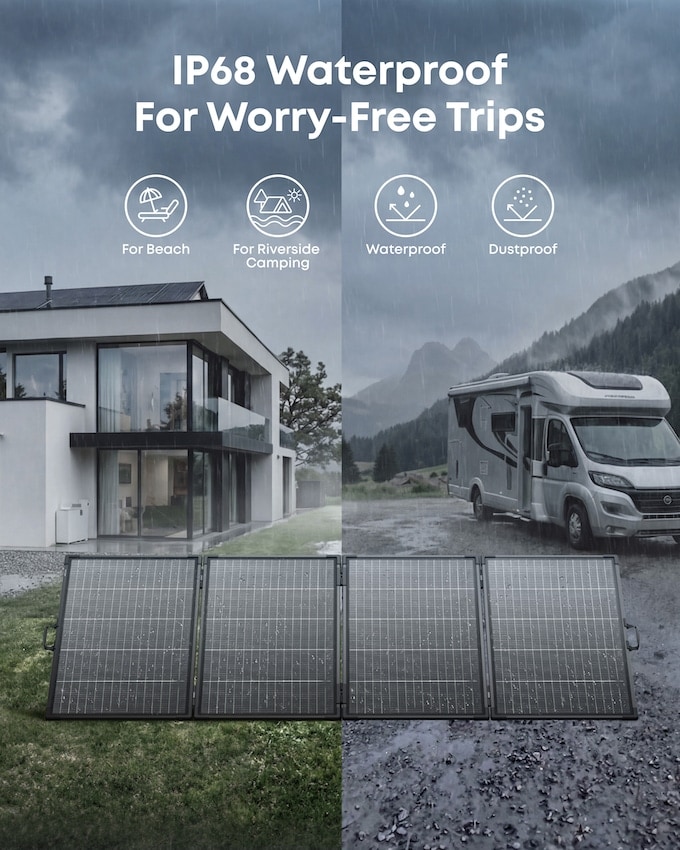ANKER SOLIX Solarpanel PS400 B, tragbar Solarpanel ANKER SOLIX PS400 B, tragbar