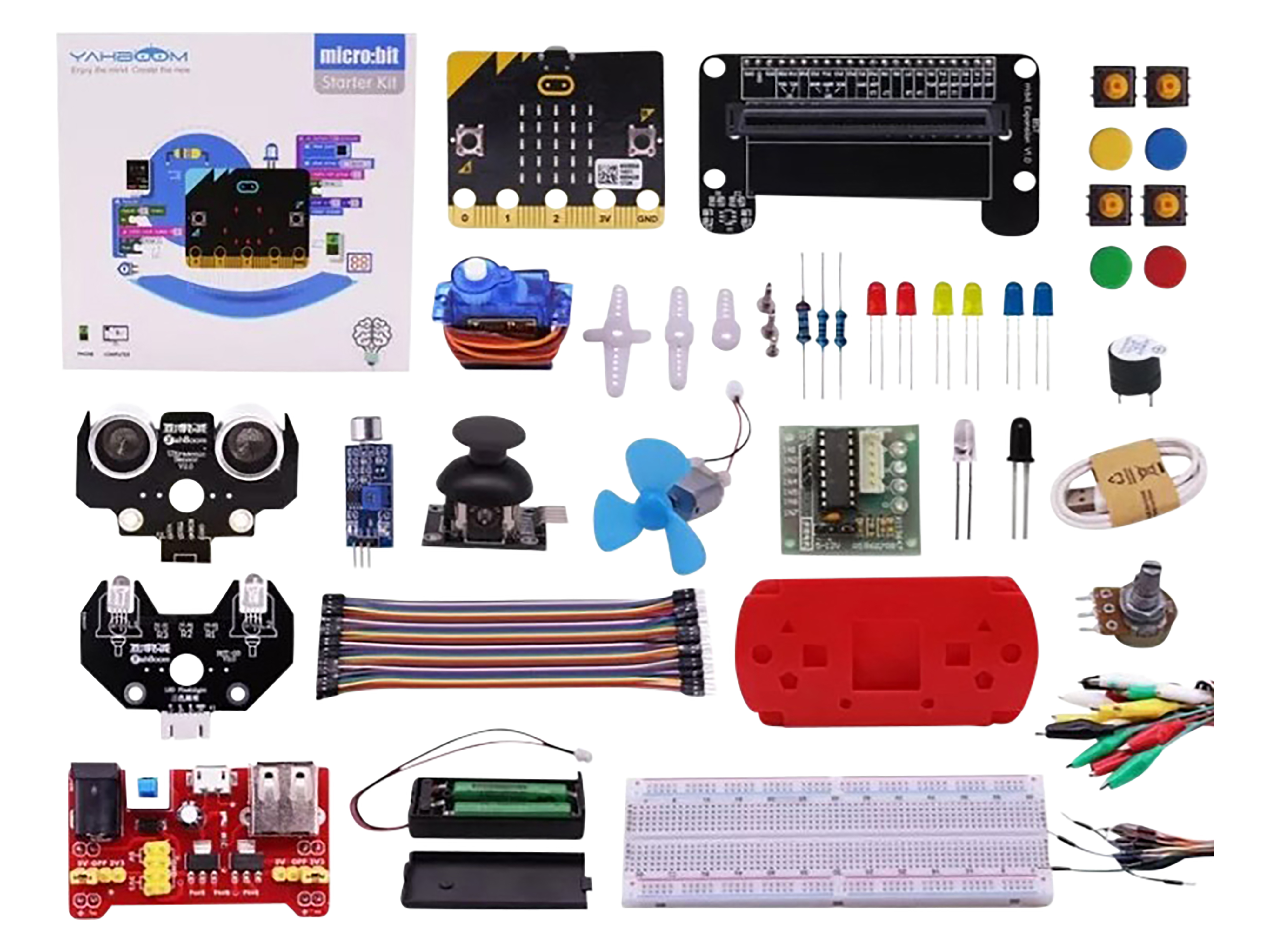 YAHBOOM Starter Kit Micro:Bit (Micro:Bit nicht enthalten) YAHBOOM Starter Kit Micro:Bit (Micro:Bit nicht enthalten)