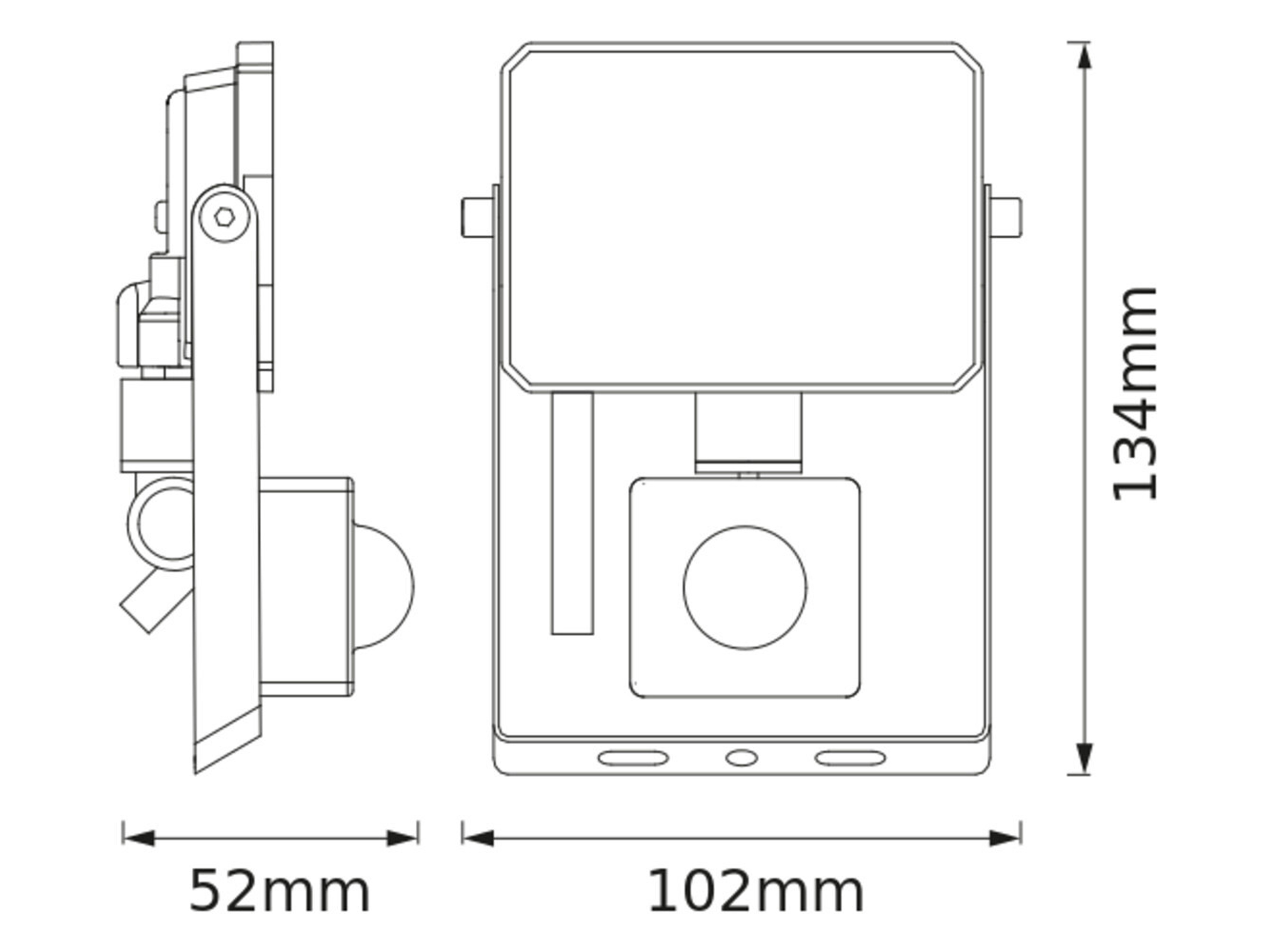 OSRAM LED-Fluter mit Sensor, 10W, 900lm, 3000K, 105°, IP65, warmweiß OSRAM LED-Fluter mit Sensor, 10W, 900lm, 3000K, 105°, IP65, warmweiß
