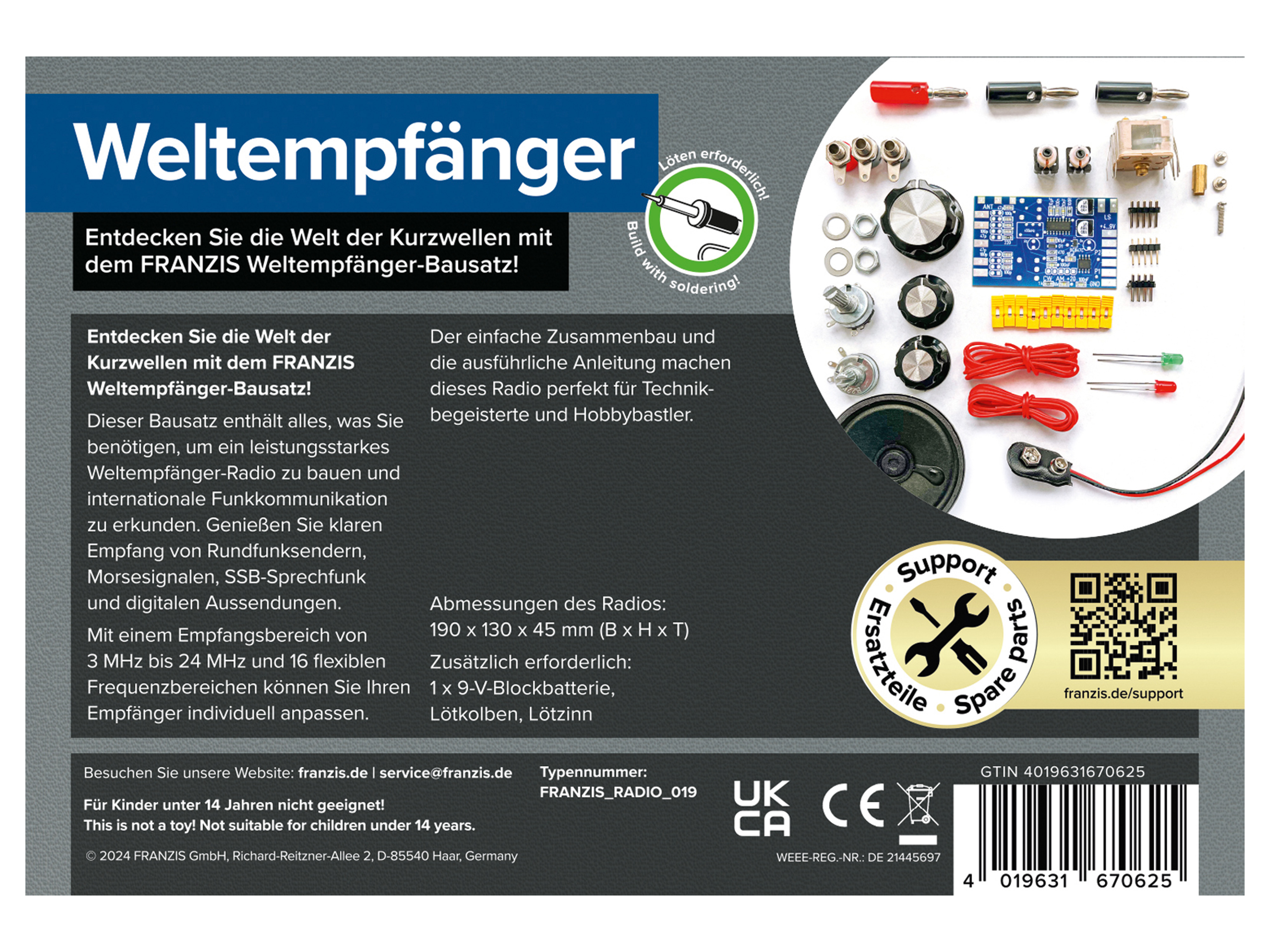 FRANZIS Weltempfänger selber bauen FRANZIS Weltempfänger selber bauen