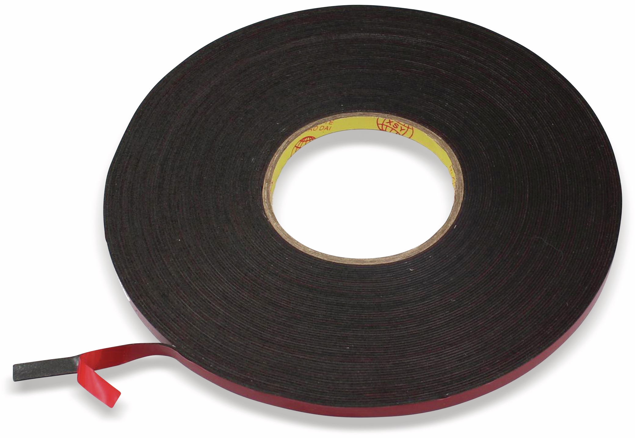 Doppelseitiges Klebeband 6 mm, 30 m, schwarz Doppelseitiges Klebeband 6 mm, 30 m, schwarz