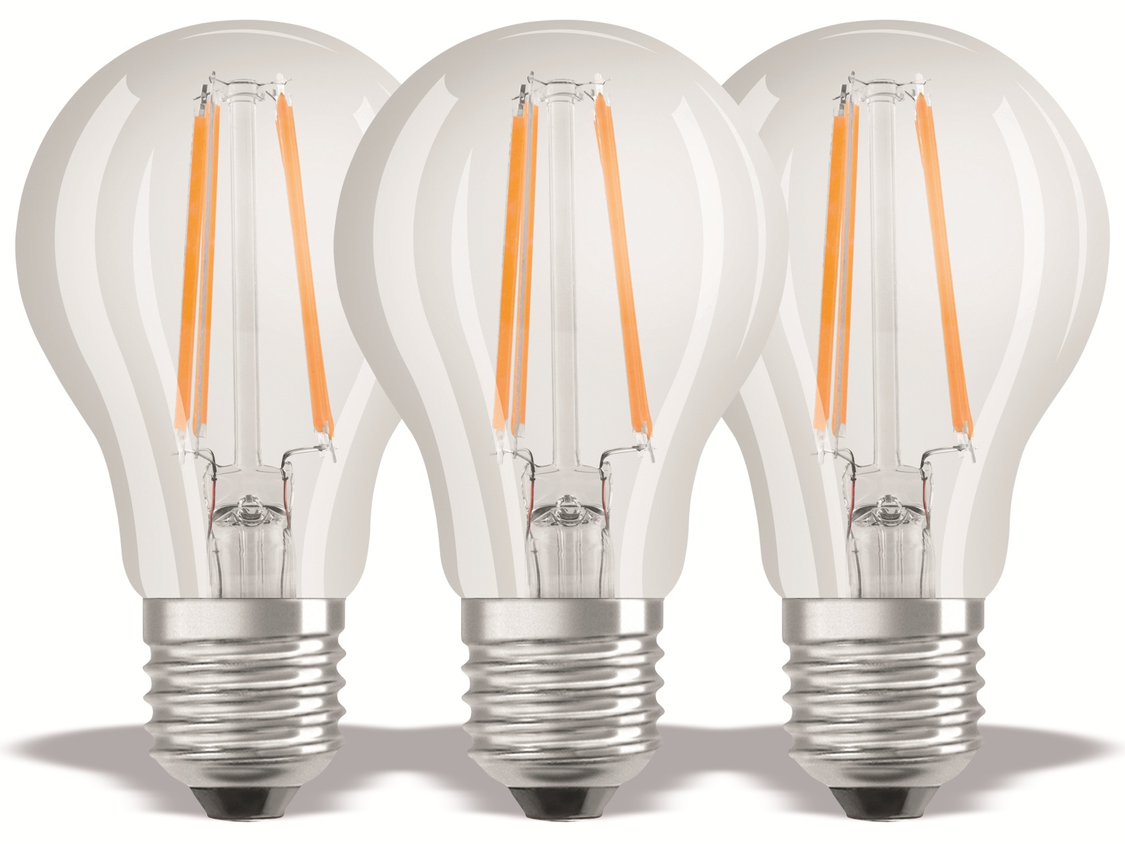 OSRAM LED-Lampe BASE CLASSIC A60, E27, EEK: E, 6,5 W, 806 lm, 4000 K, 3 Stück OSRAM LED-Lampe BASE CLASSIC A60, E27, EEK: E, 6,5 W, 806 lm, 4000 K, 3 Stück