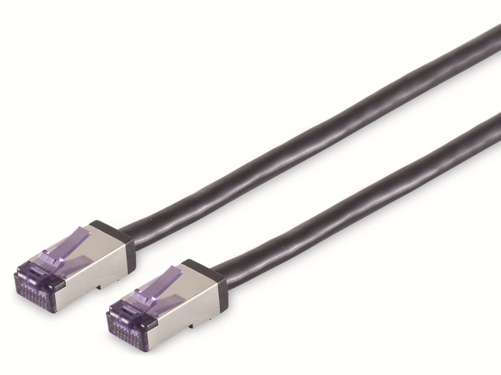 SMART-MULTIMEDIA CAT.6a Netzwerkkabel Superflex, S/FTP, schwarz, 1,0m