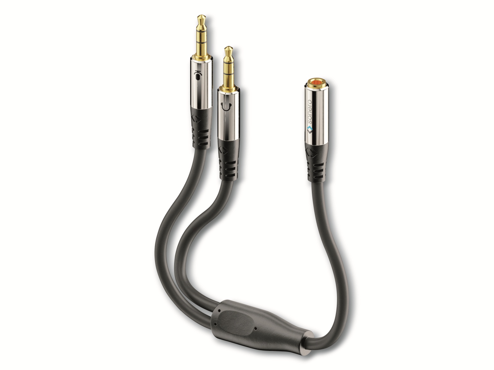 SONERO Audioadapter 0,20 m, 2x Klinkenstecker auf Klinkenbuchse SONERO Audioadapter 0,20 m, 2x Klinkenstecker auf Klinkenbuchse