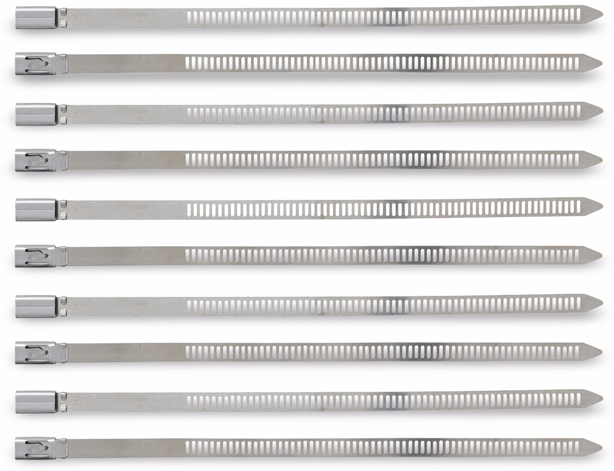 BGS TECHNIC Edelstahl-Kabelbinder 80780, 200 mm, 10 Stück