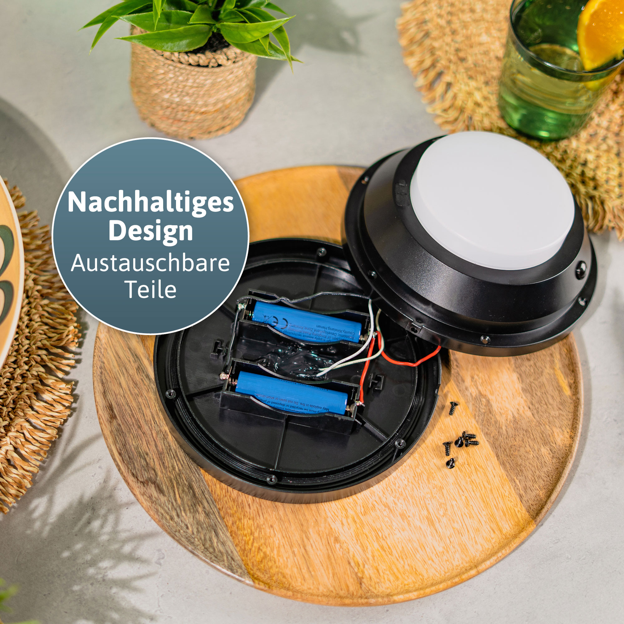 BRENDZ M&M Solar LED-Tischleuchte, Vela & Ara, 100/500/1000 lm, 3000 K, IP65 BRENDZ Solar LED-Tischleuchte, Vela & Ara, 100/500/1000 lm, 3000 K, IP65