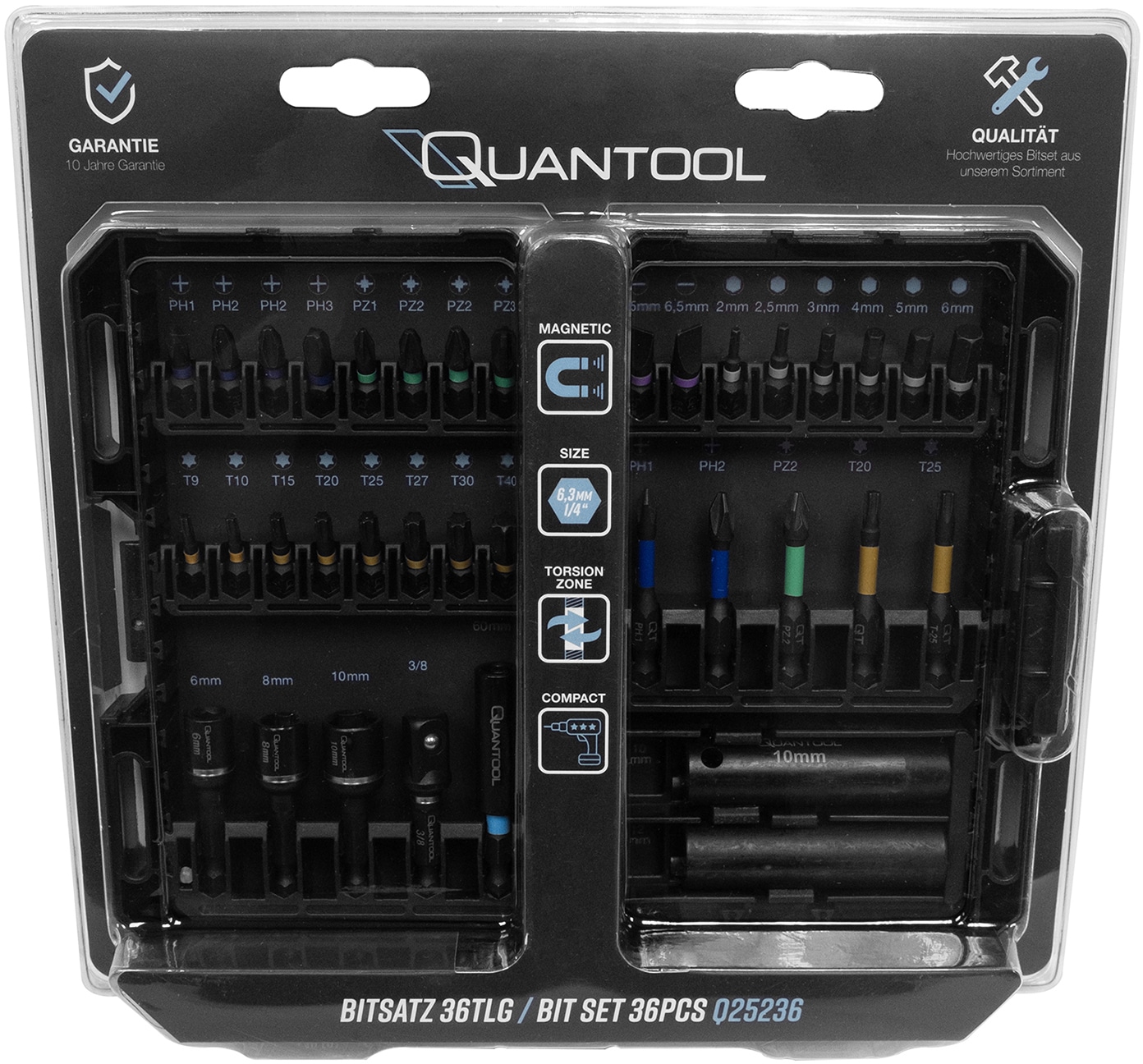 QUANTOOL Bit-Satz, 36-teilig QUANTOOL Bit-Satz, 36-teilig