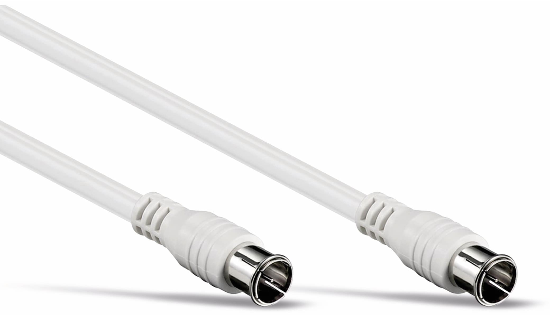 S-IMPULS SAT-Antennenanschlusskabel, 2x F-Quick-Stecker, weiß, 5 m, 100dB S-IMPULS SAT-Antennenanschlusskabel, 2x F-Quick-Stecker, weiß, 5 m, 100dB