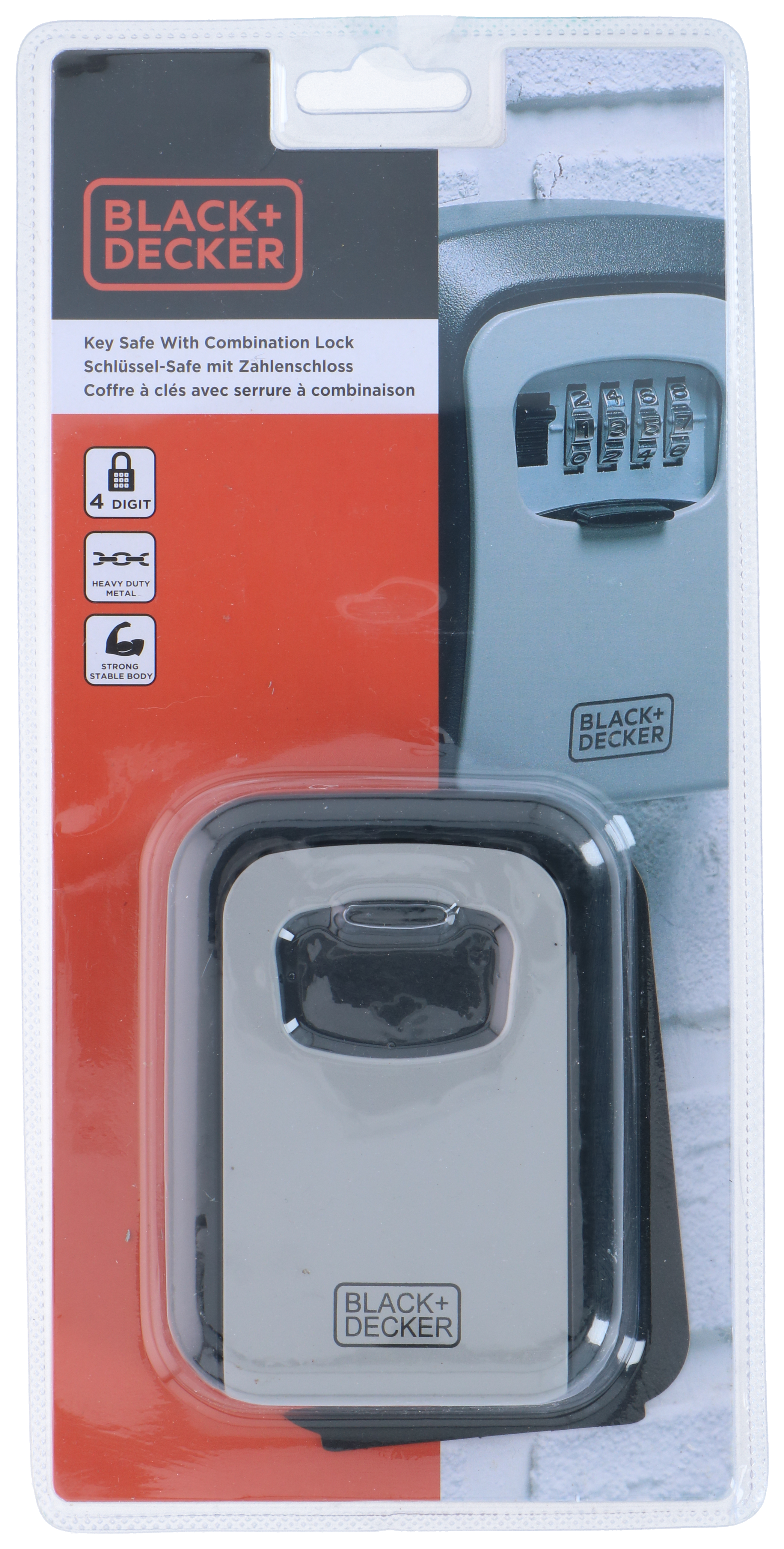 BLACK & DECKER Schlüsselsafe, mit Zahlenschloss Schlüsselsafe, BLACK+DECKER, mit Zahlenschloss