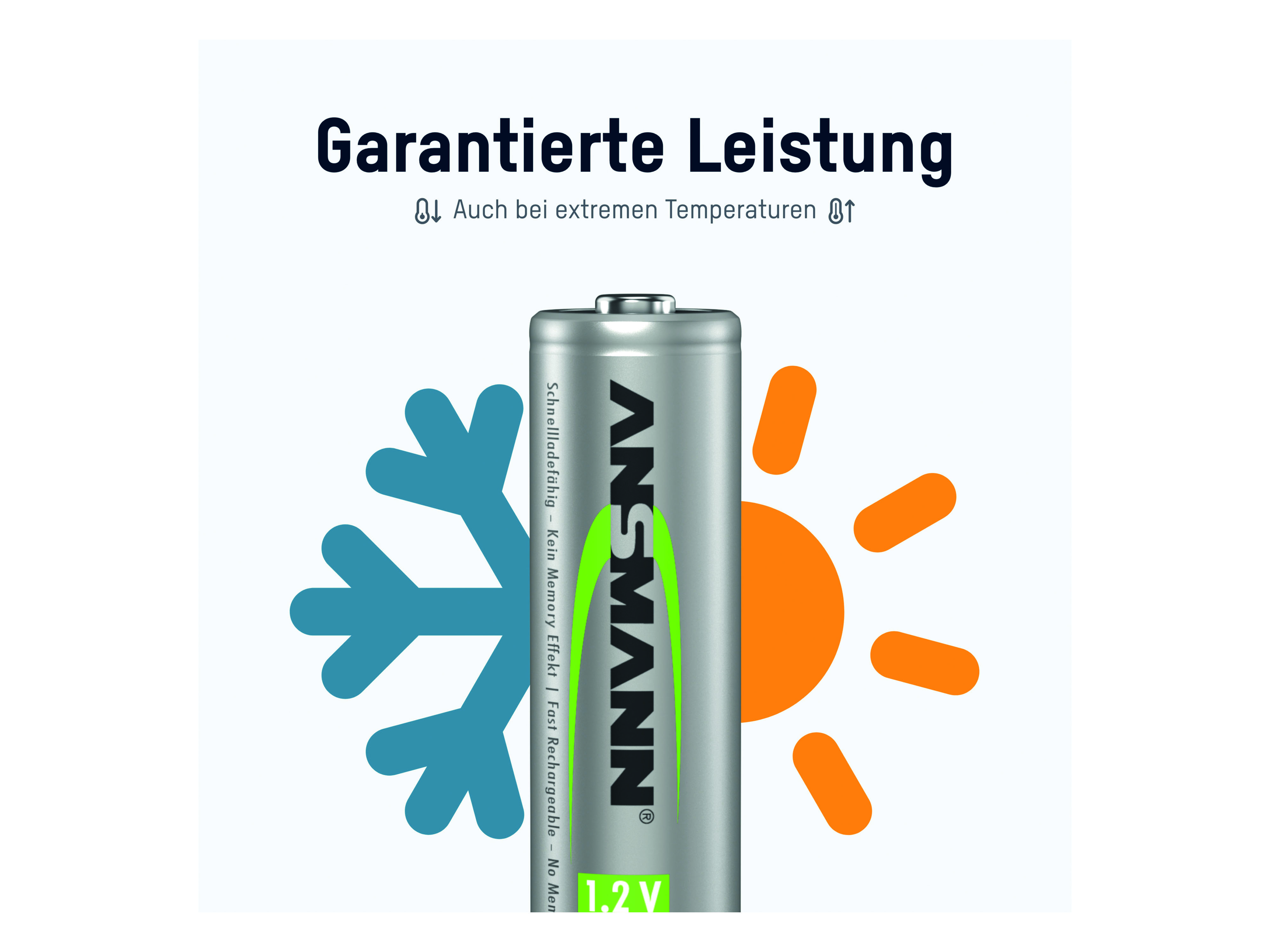 ANSMANN Solar NiMH Akku Mignon AA 800 mAh maxE 2-Stück ANSMANN Solar NiMH Akku Mignon AA 800 mAh maxE 2-Stück