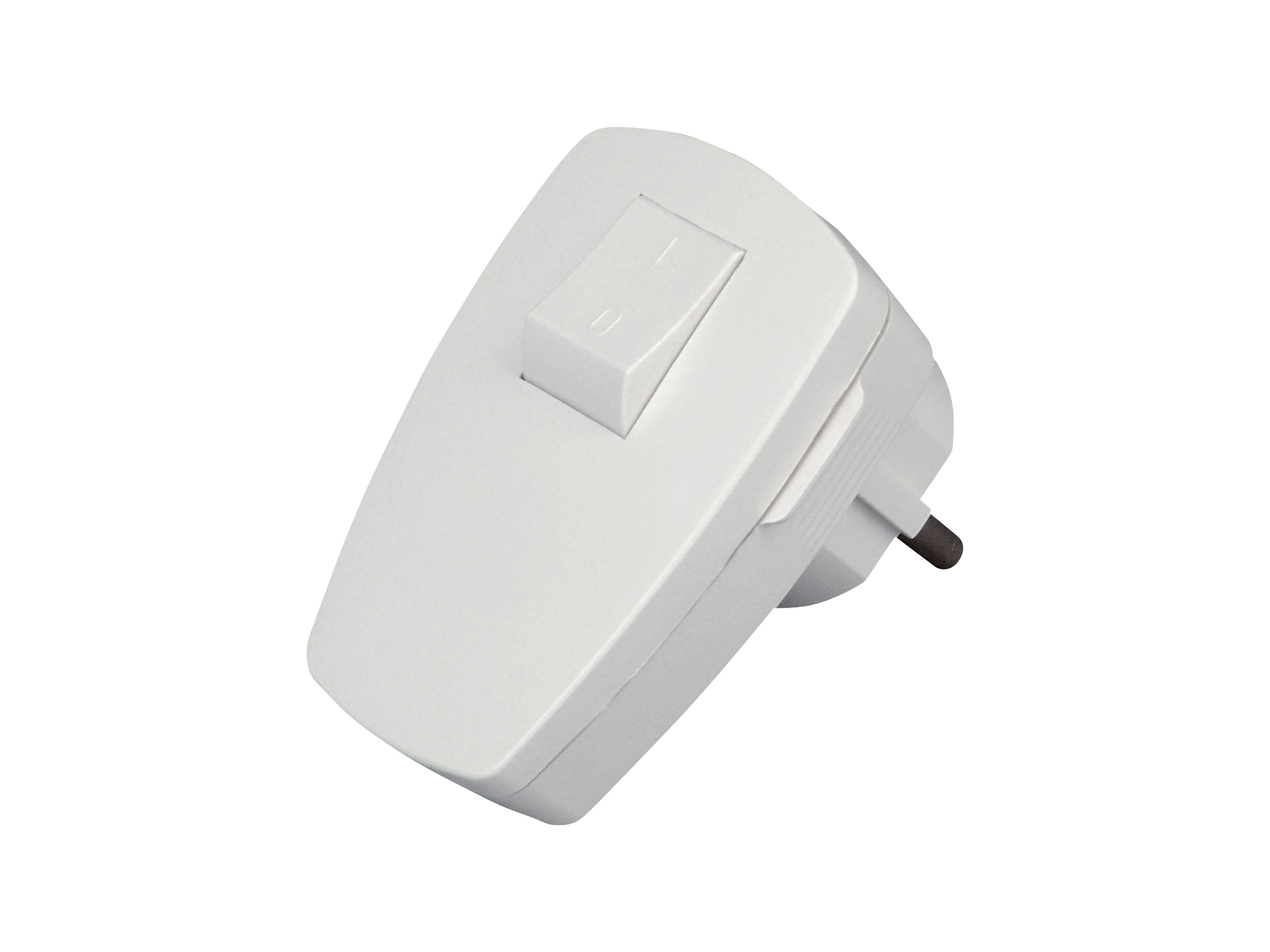 KOPP Schutzkontakt-Stecker 170402006, mit Schalter, weiß KOPP Schutzkontakt-Stecker 170402006, mit Schalter, weiß