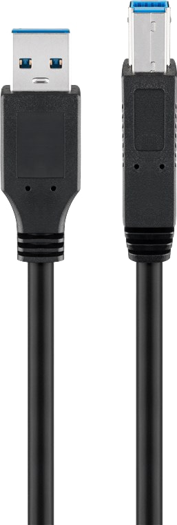 GOOBAY USB 3.0 Kabel 96119 A/B 5m schwarz GOOBAY USB 3.0 Kabel 96119 A/B 5m schwarz