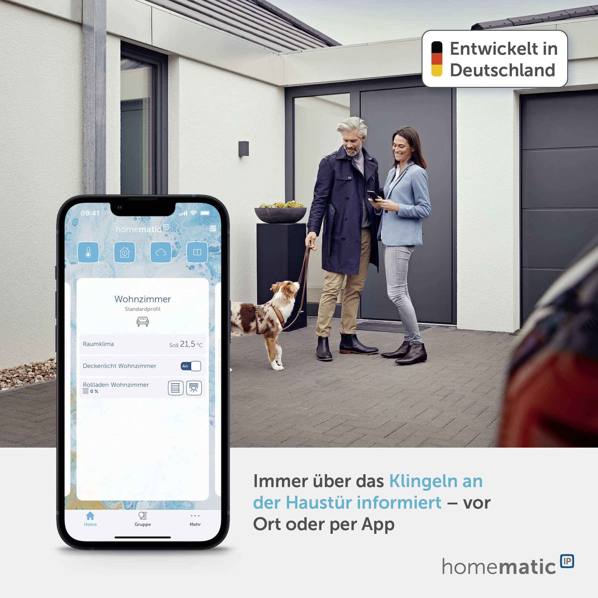 HOMEMATIC IP 150657A0, Klingeltaster HOMEMATIC IP 150657A0, Klingeltaster