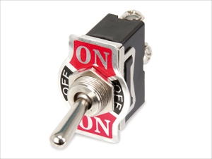 Kippschalter KN3(C)-103A, 1-polig, ON/OFF/ON Kippschalter KN3(C)-103A, 1-polig, ON/OFF/ON