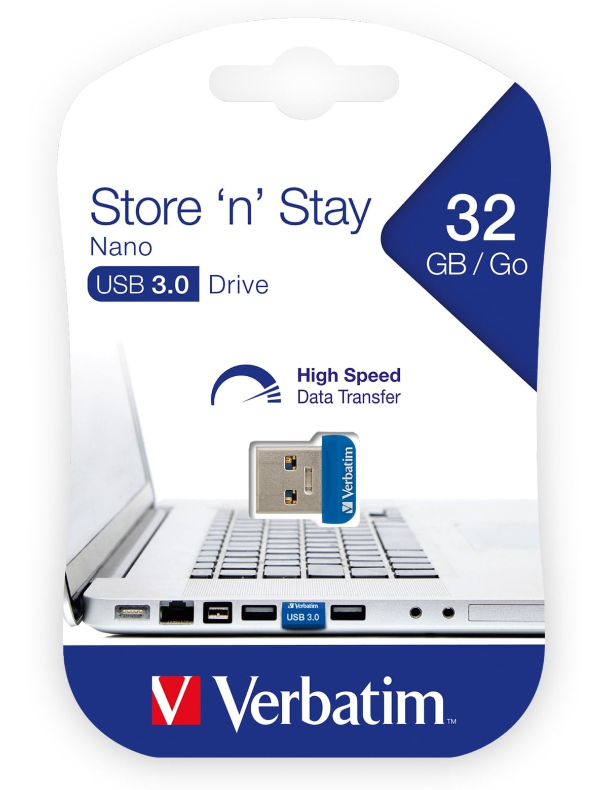 VERBATIM USB-Stick Nano Store´n´Stay, 32 GB VERBATIM USB3.0 Stick Nano Store´n´Stay, 32 GB