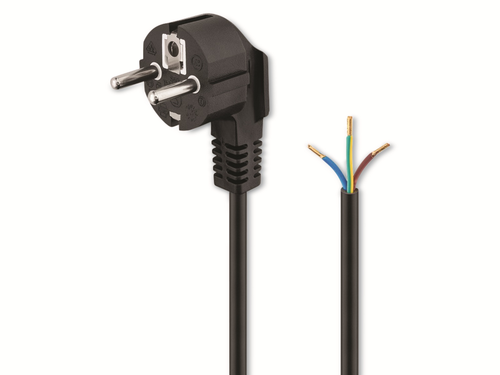GOOBAY Schutzkontaktkabel NK 103 S-150, 1,5 m, schwarz GOOBAY Schutzkontaktkabel NK 103 S-150, 1,5 m, schwarz
