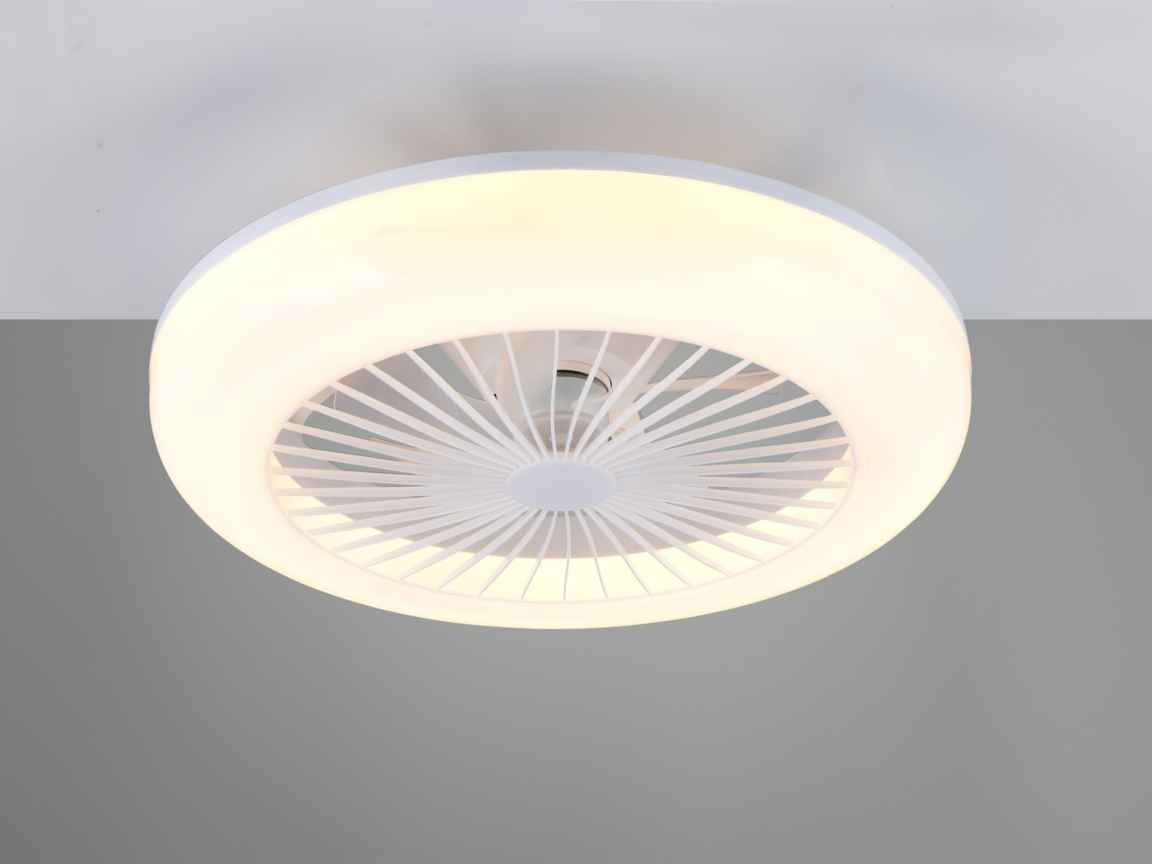 REALITY LED-Deckenleuchte mit Ventilator Mora R64032101, 23W, 2700... 6000K, 1800lm, CCT, IP20, weiß REALITY LED-Deckenleuchte mit Ventilator Mora R64032101, 23W, 2700... 6000K, 1800lm, CCT, IP20, weiß