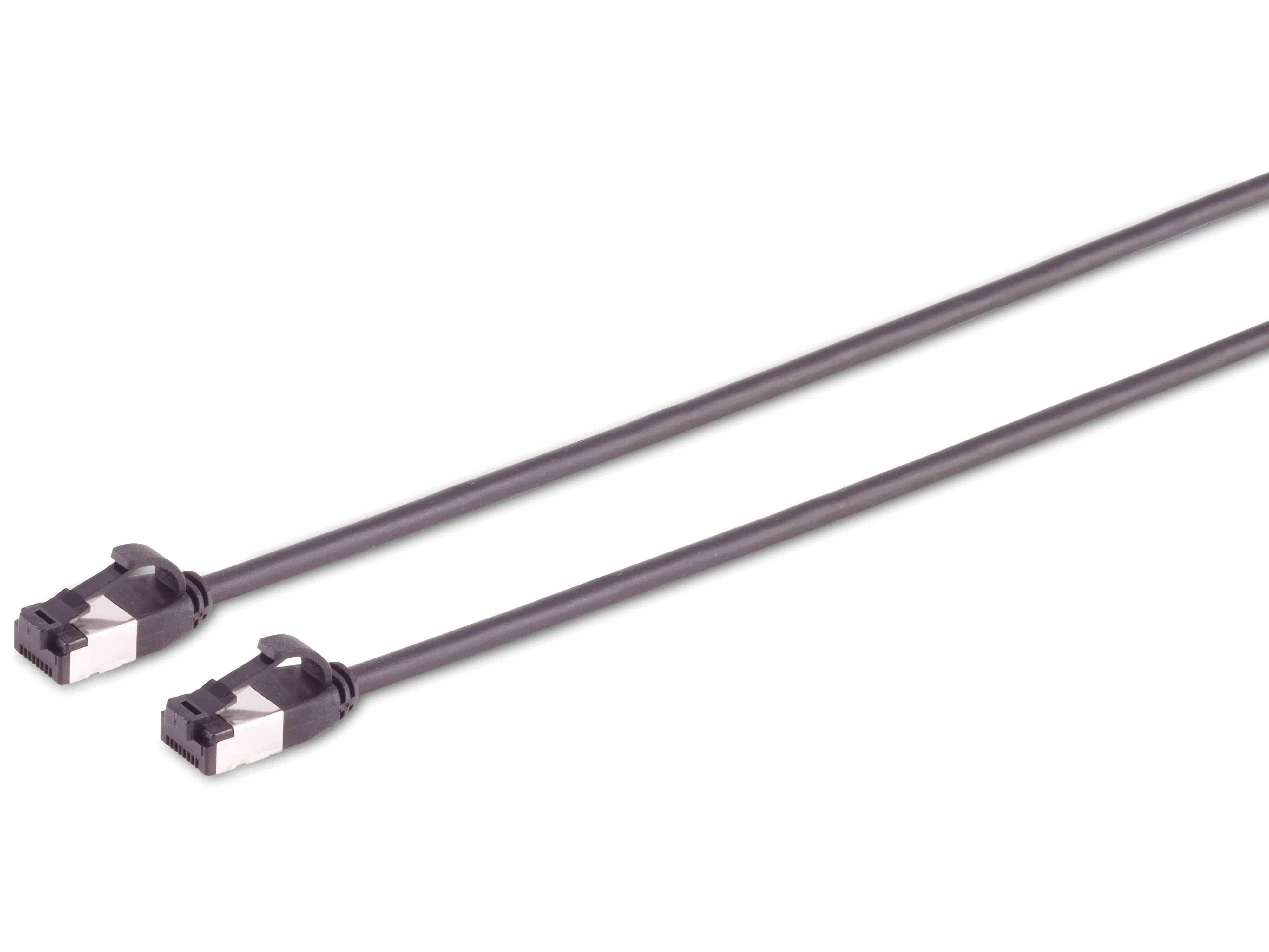 S-IMPULS CAT.8.1 Netzwerkkabel, slim, TPE, schwarz, 0,25 m S-IMPULS CAT.8.1 Netzwerkkabel, slim, TPE, schwarz, 0,25 m