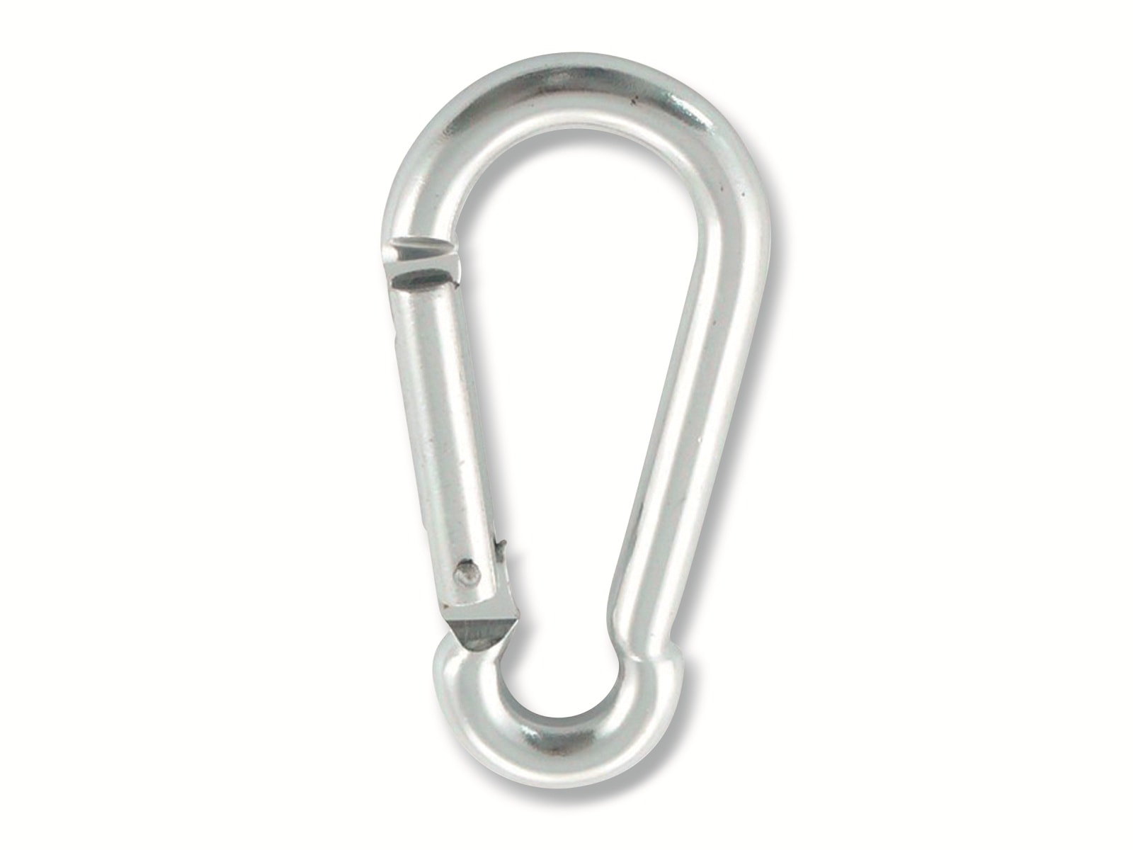 MARINETECH Karabinerhaken Aluminium, silber, 8x80 mm MARINETECH Karabinerhaken Aluminium, silber, 8x80 mm