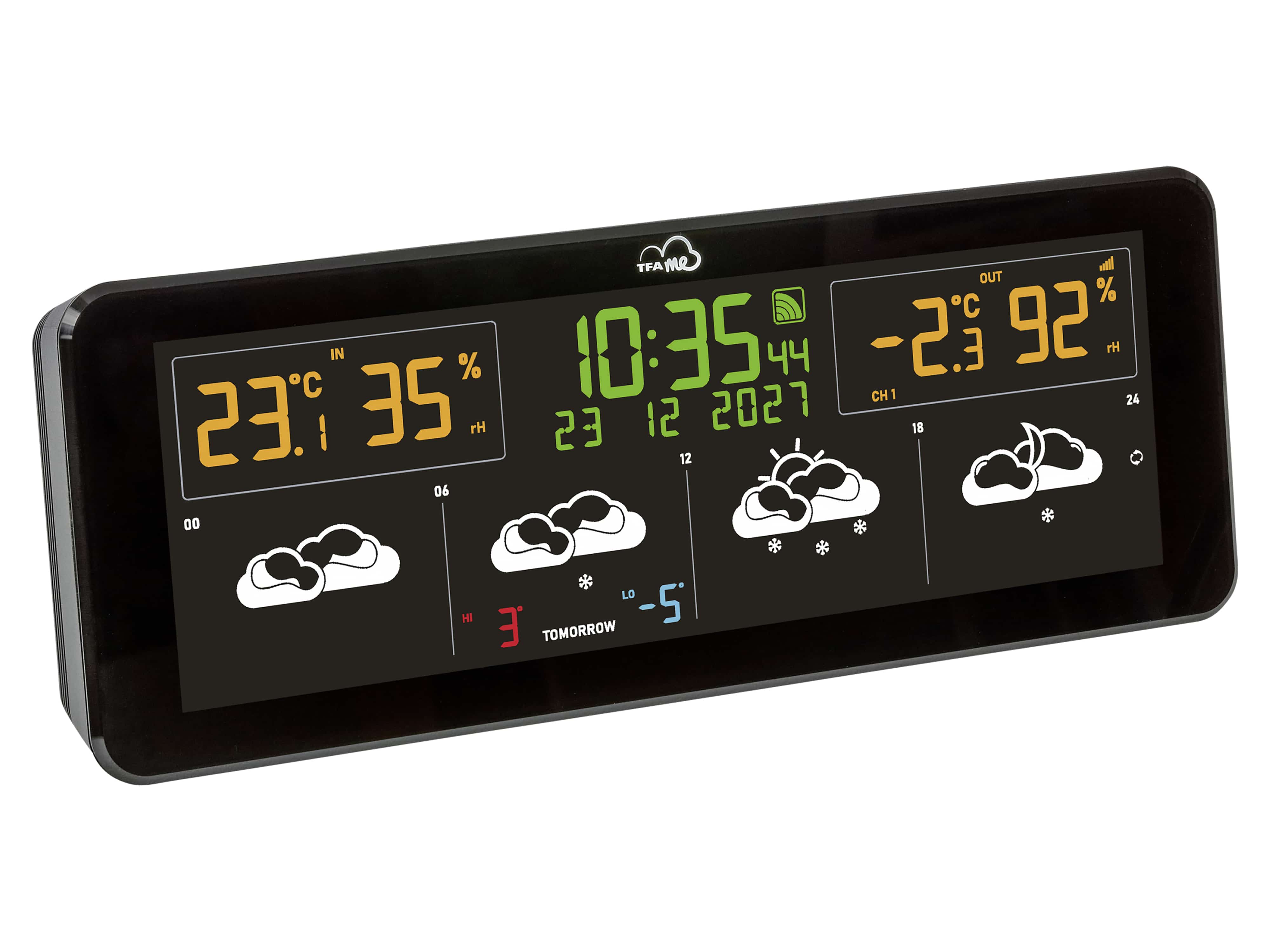 TFA WLAN Funk-Wetterstation TFA.me ID-07, schwarz TFA WLAN Funk-Wetterstation TFA.me ID-07, schwarz