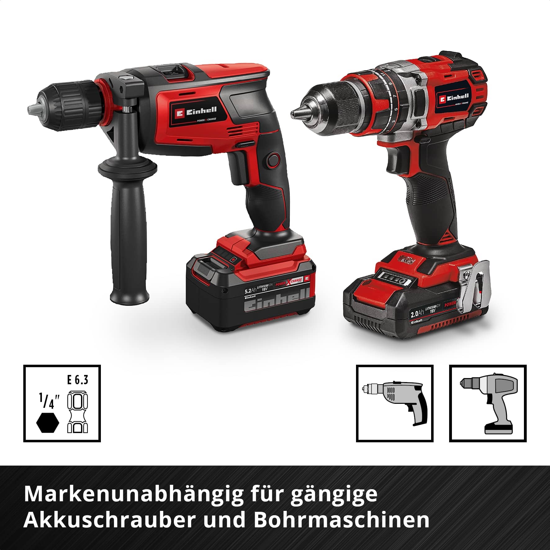 EINHELL Diamant-Fliesenbohrer-Set, 500404, XS-Case, 4-teilig EINHELL Diamant-Fliesenbohrer-Set, 500404, XS-Case, 4-teilig