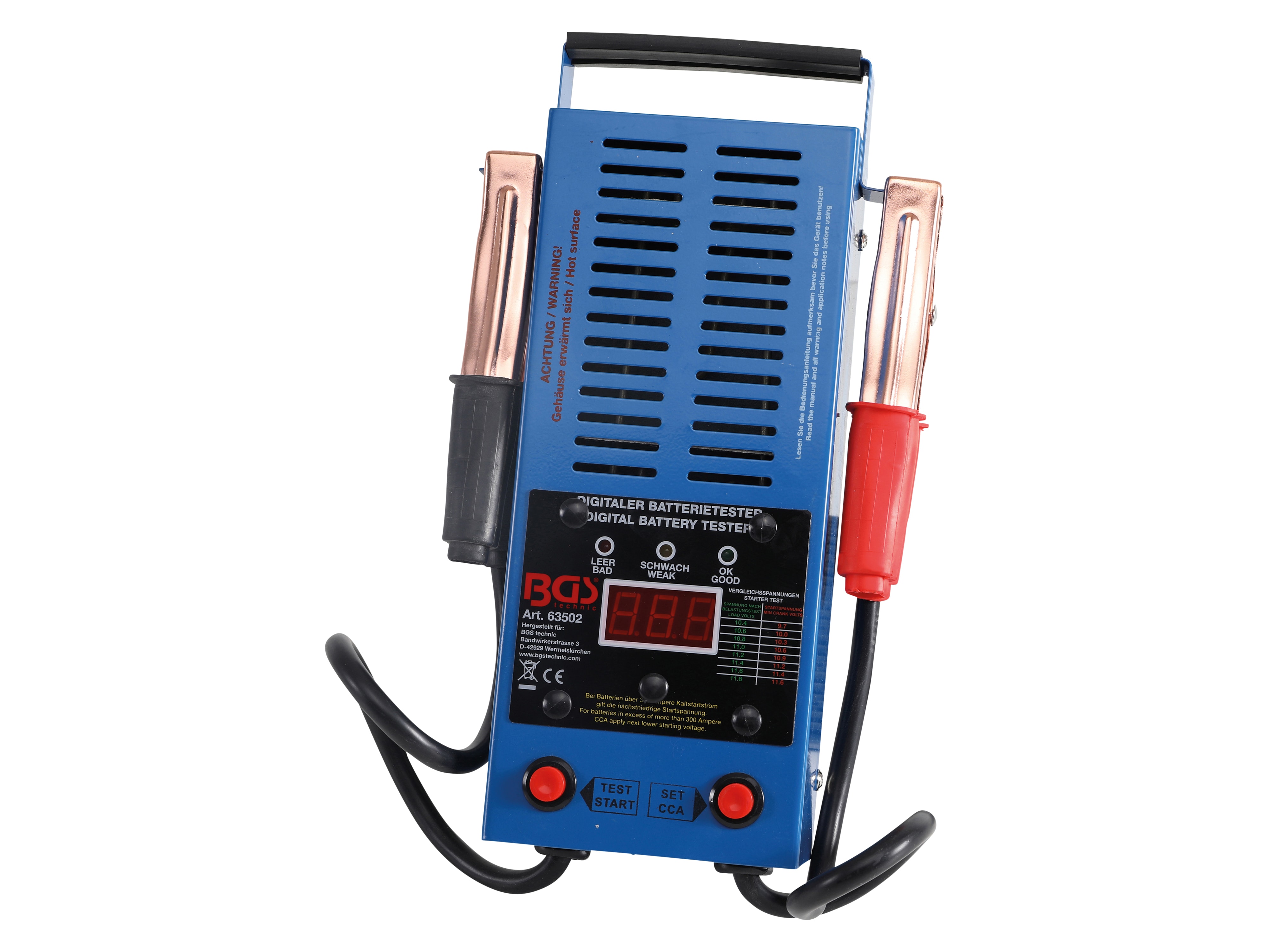 BGS TECHNIC Digitaler Batterie-Tester, 63502 BGS TECHNIC Digitaler Batterie-Tester, 63502