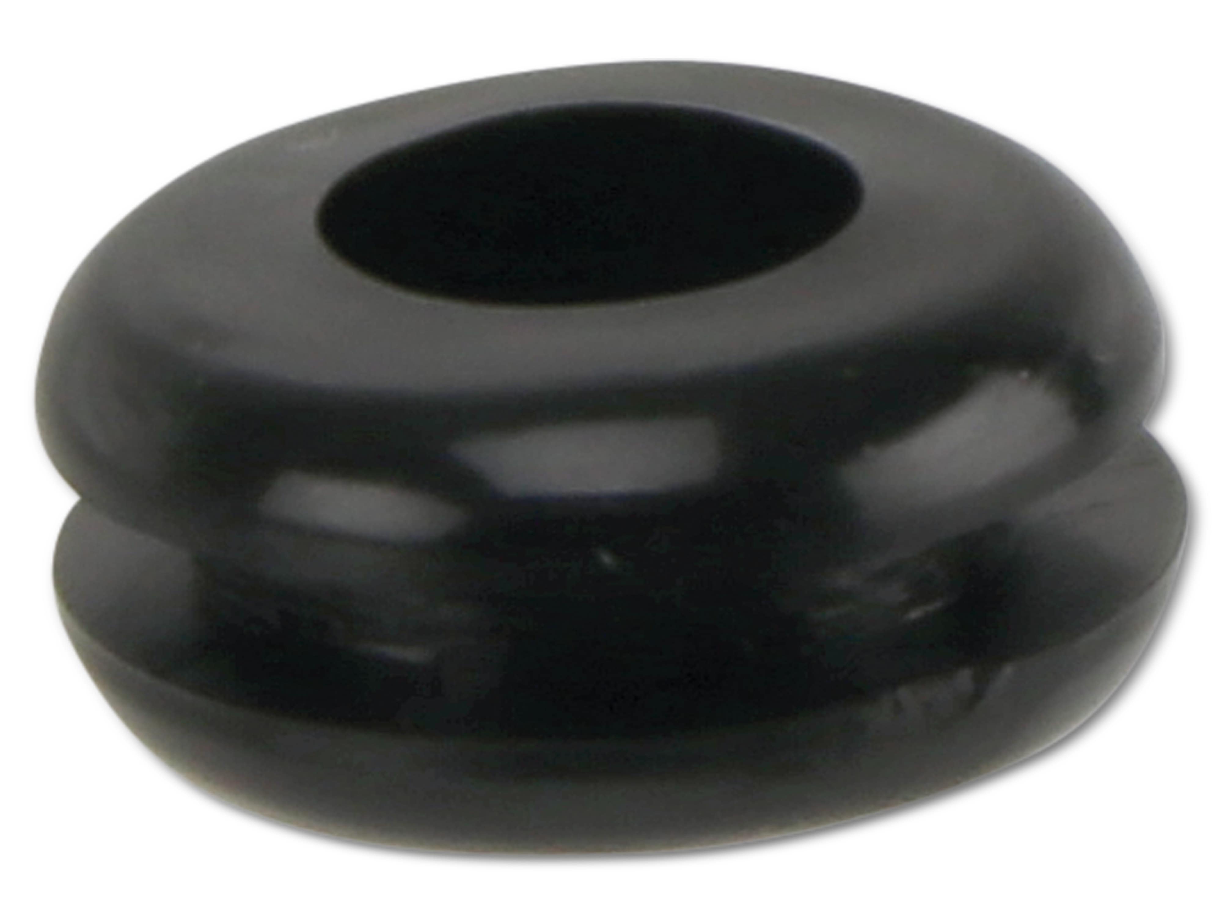 KSS Kabeldurchführungstülle PVC weich, schwarz, Plattenstärke 1,7, Loch-Ø 6,4, geschlossen, 1 Stück KSS Kabeldurchführungstülle PVC weich, schwarz, Plattenstärke 1,7, Loch-Ø 6,4, geschlossen, 1 Stück