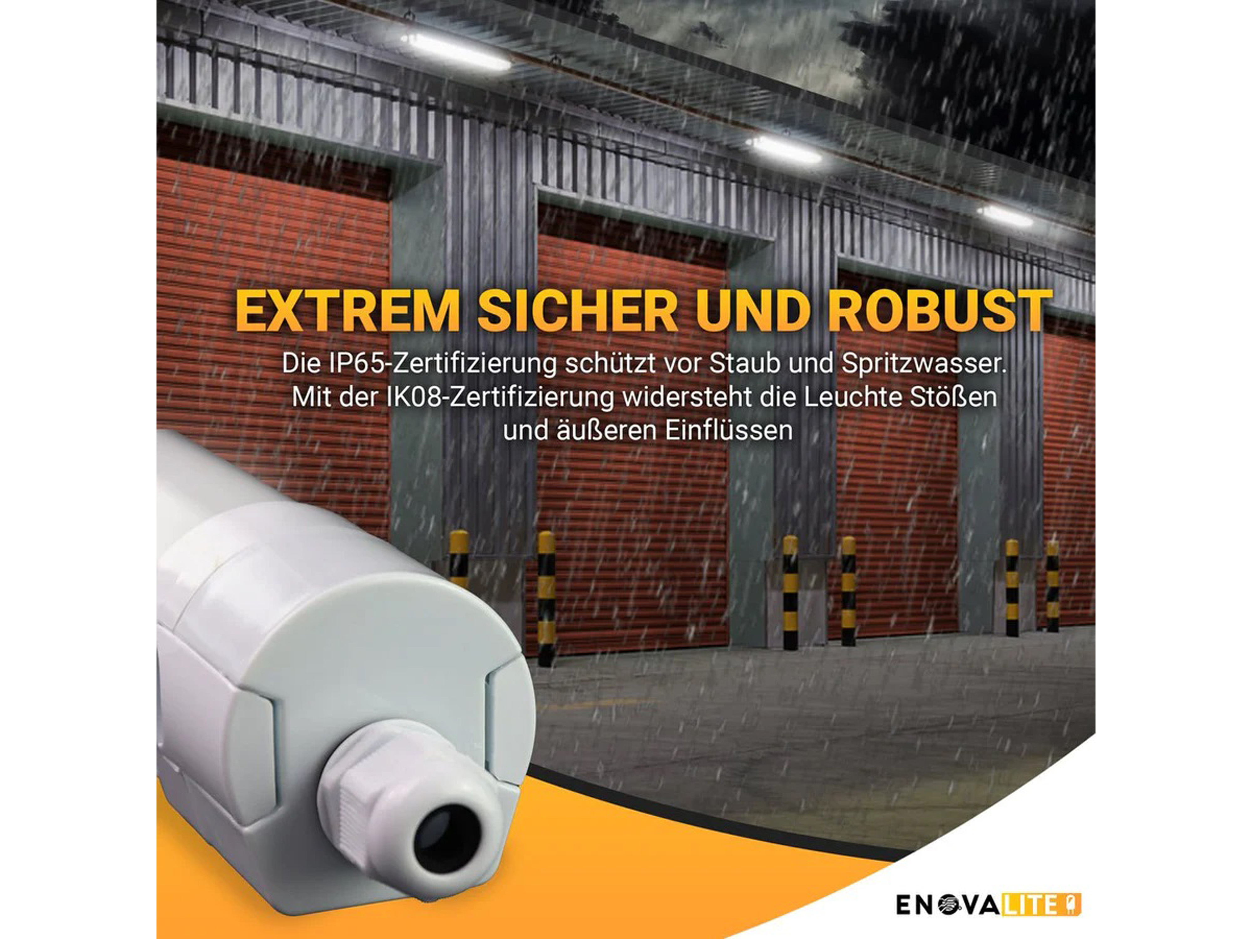 ENOVALITE LED-Feuchtraumleuchte PRO, EEK: E, 36W, 3960lm, 4000K, 1200mm ENOVALITE LED-Feuchtraumleuchte PRO, EEK: E, 36W, 3960lm, 4000K, 1200mm