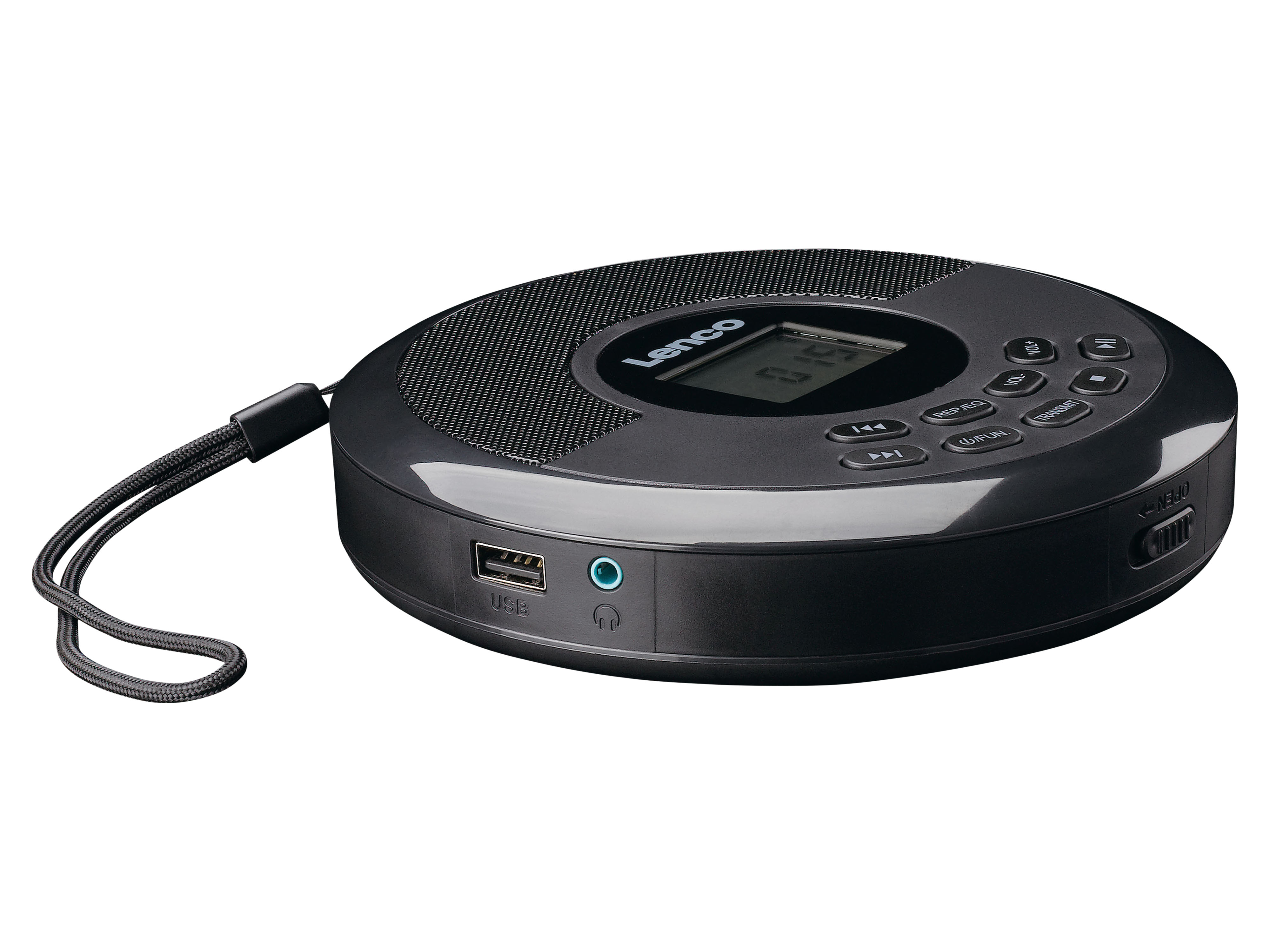 LENCO UKW Radio, tragbar, CD-Player, USB-Wiedergabe, schwarz LENCO UKW Radio, tragbar, CD-Player, USB-Wiedergabe, schwarz