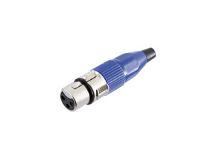 S-IMPULS XLR-Kupplung, 3-polig, blau