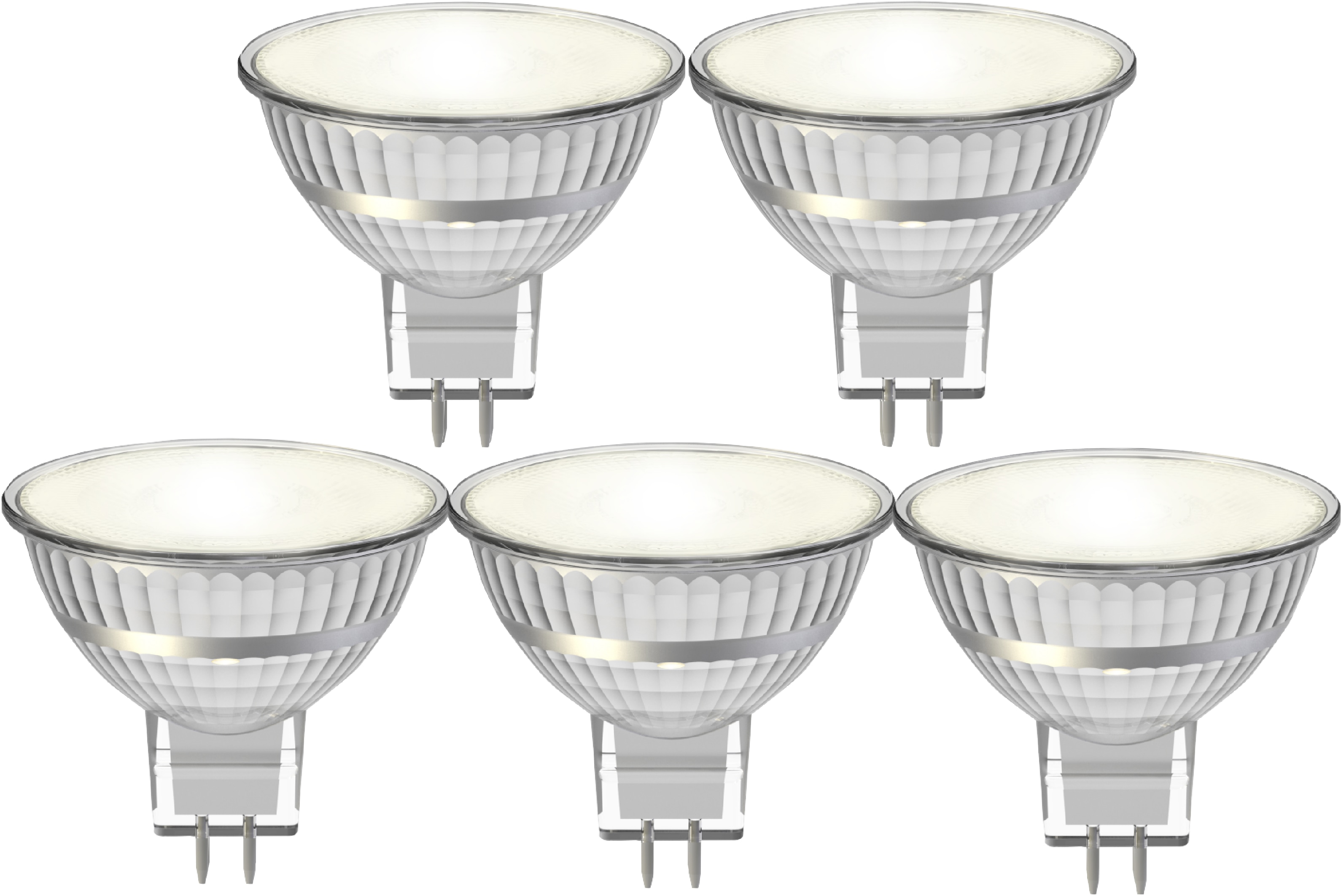BLULAXA LED-SMD-Lampe, MR16, EEK: F, GU5.3, 3,5 W, 345 lm, 2700 K, 5 Stück BLULAXA LED-SMD-Lampe, MR16, EEK: F, GU5.3, 3,5 W, 345 lm, 2700 K, 5 Stück