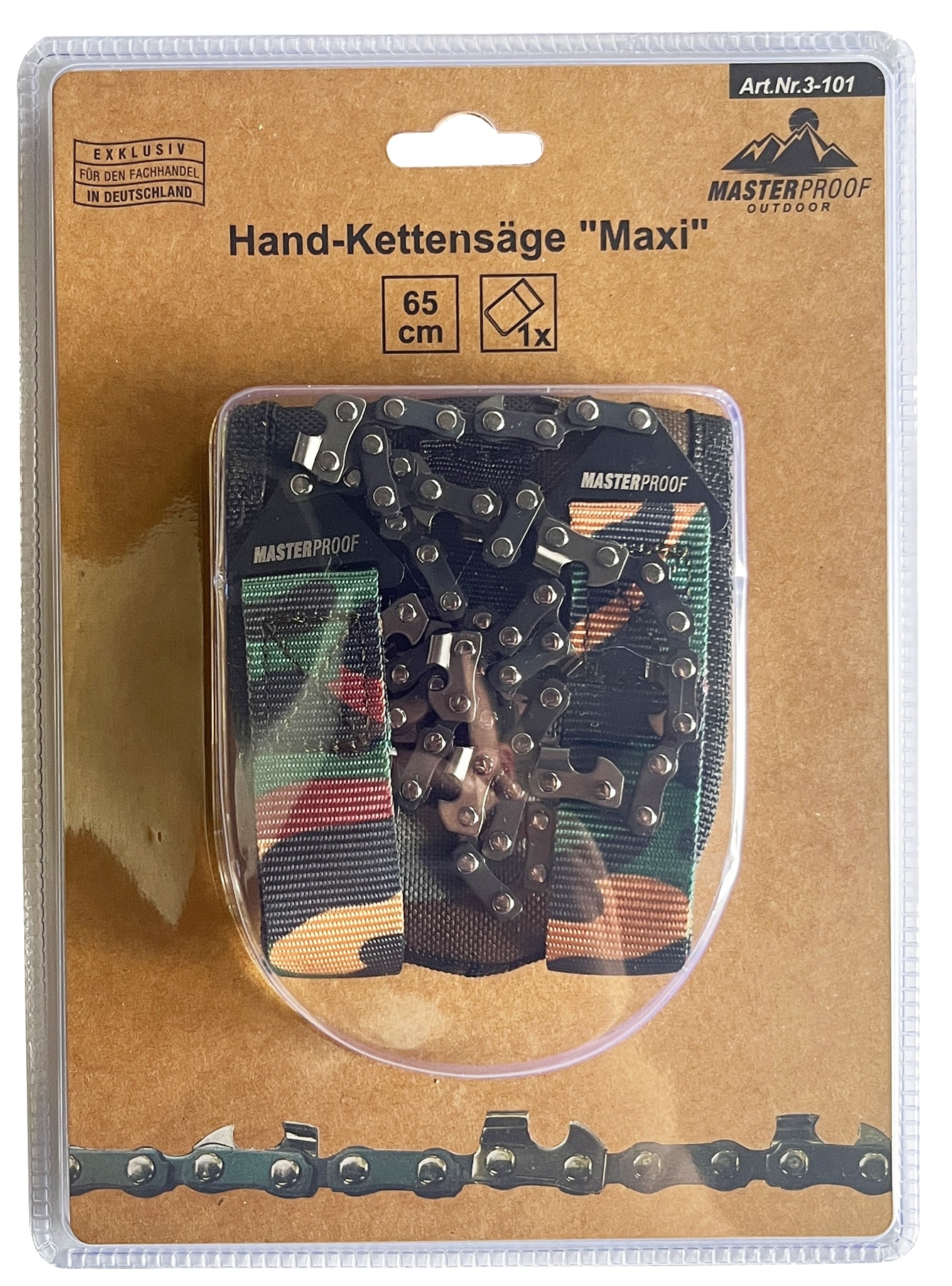 MASTERPROOF Hand-Kettensäge, "maxi", 65 cm MASTERPROOF Hand-Kettensäge, "maxi", 65 cm
