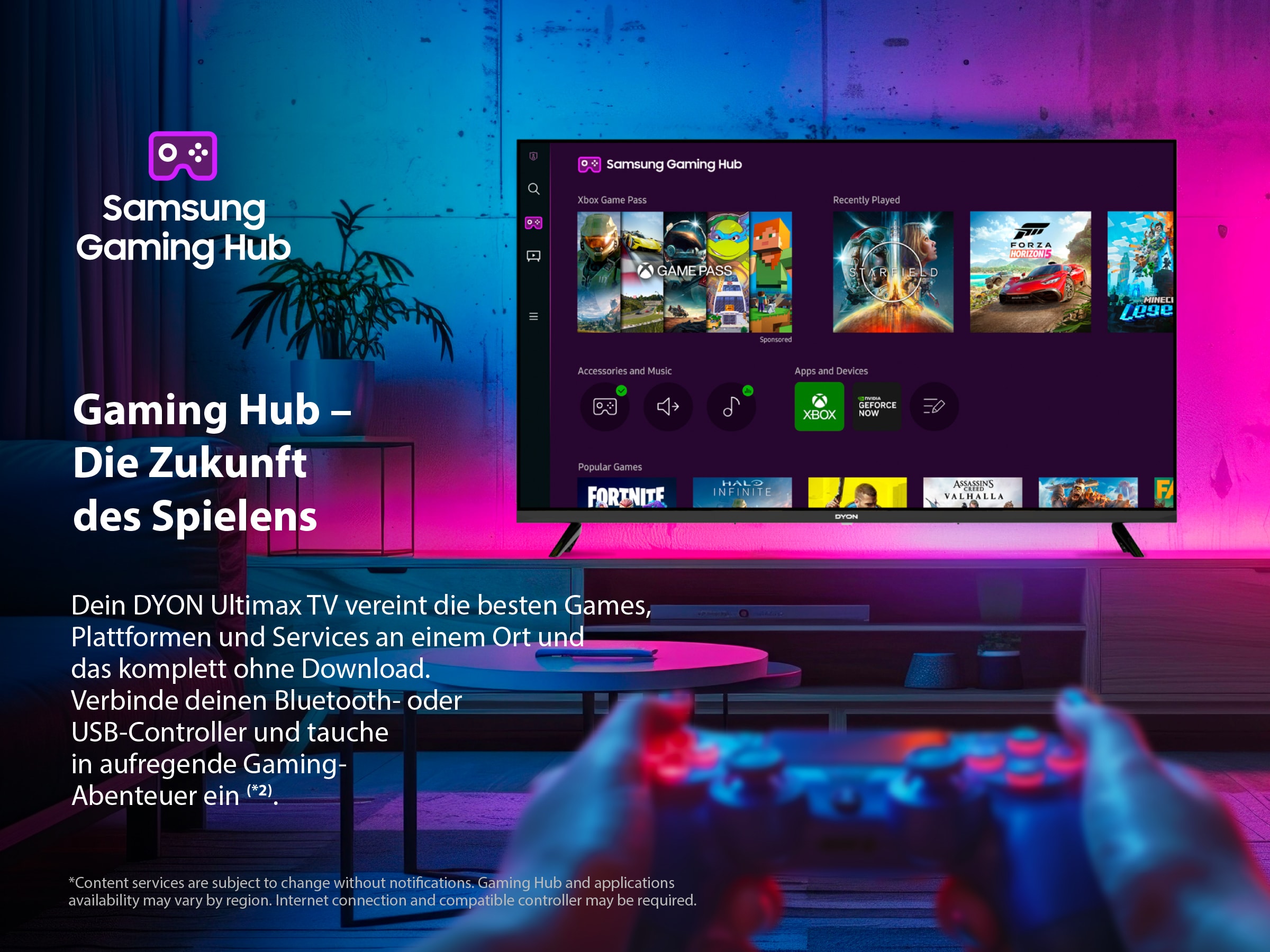 DYON LED-TV Ultimax 32F-TI, 80 cm (32"), EEK: F, FullHD