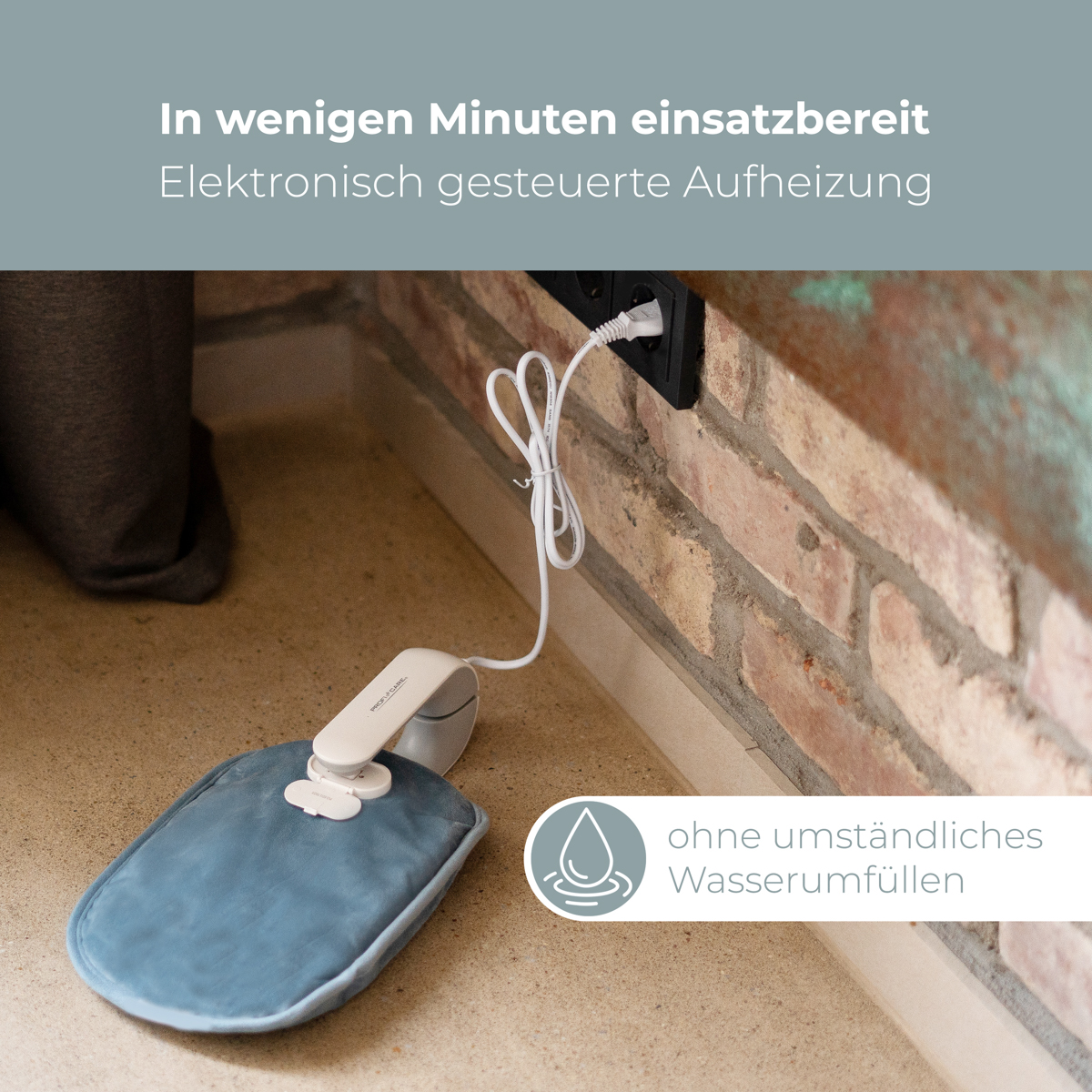 PROFI CARE Elektrische Wärmflasche, PC-EWF 3150, 65°C, 27,5 x 4,5 x 18,5 cm PROFI CARE Elektrische Wärmflasche, PC-EWF 3150, 65°C, 27,5 x 4,5 x 18,5 cm