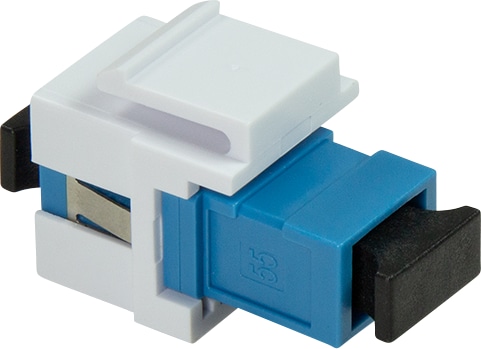 LOGILINK SC-Simplex Kupplung NK0034 blau/weiß, Einbau in Keystone Panels LOGILINK SC-Simplex Kupplung NK0034 blau/weiß, Einbau in Keystone Panels