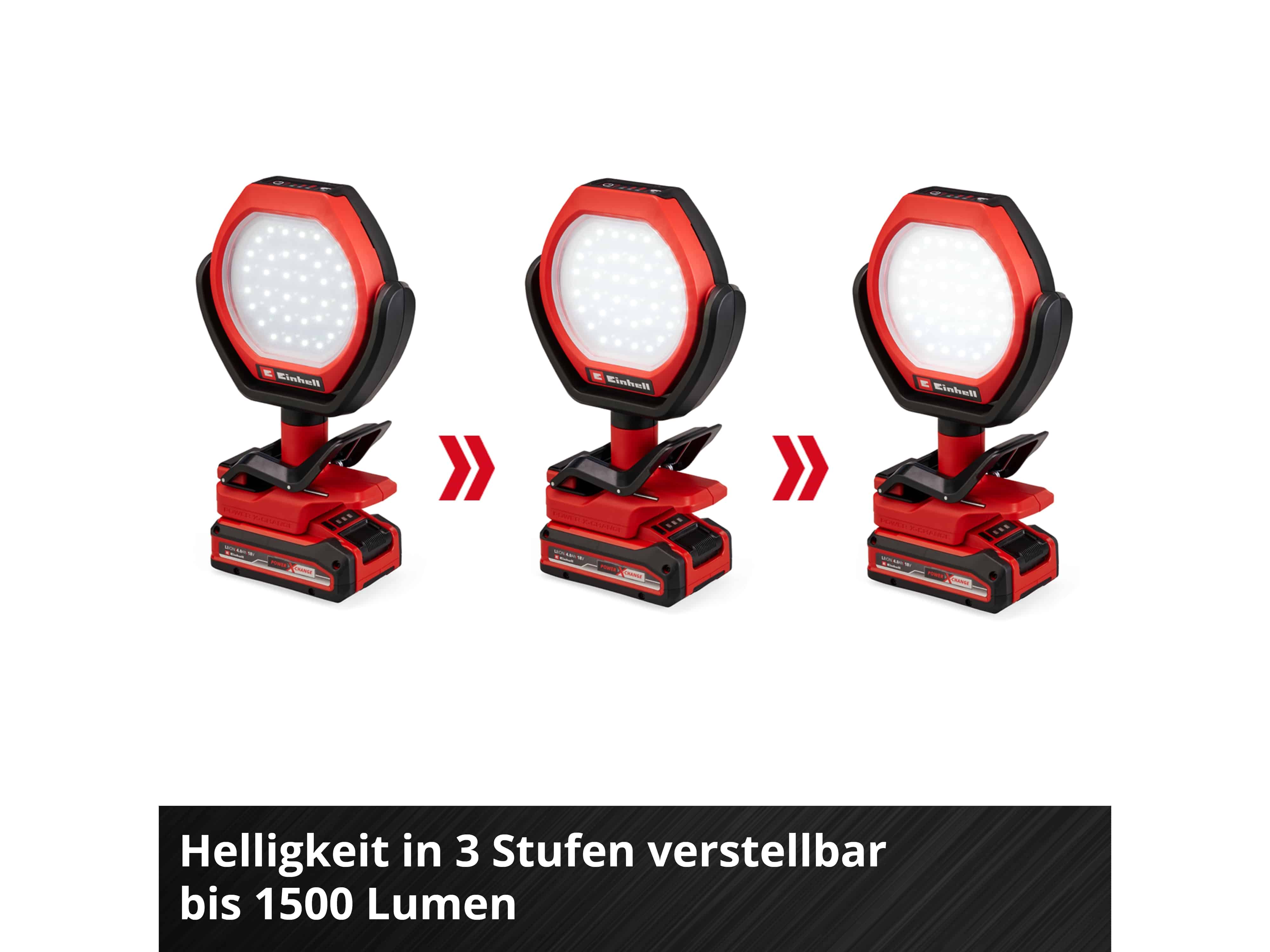 EINHELL Akku-Outdoor-Lampe GC-OL 18/1500 Li, Solo EINHELL Akku-Outdoor-Lampe GC-OL 18/1500 Li, 2320120, Solo