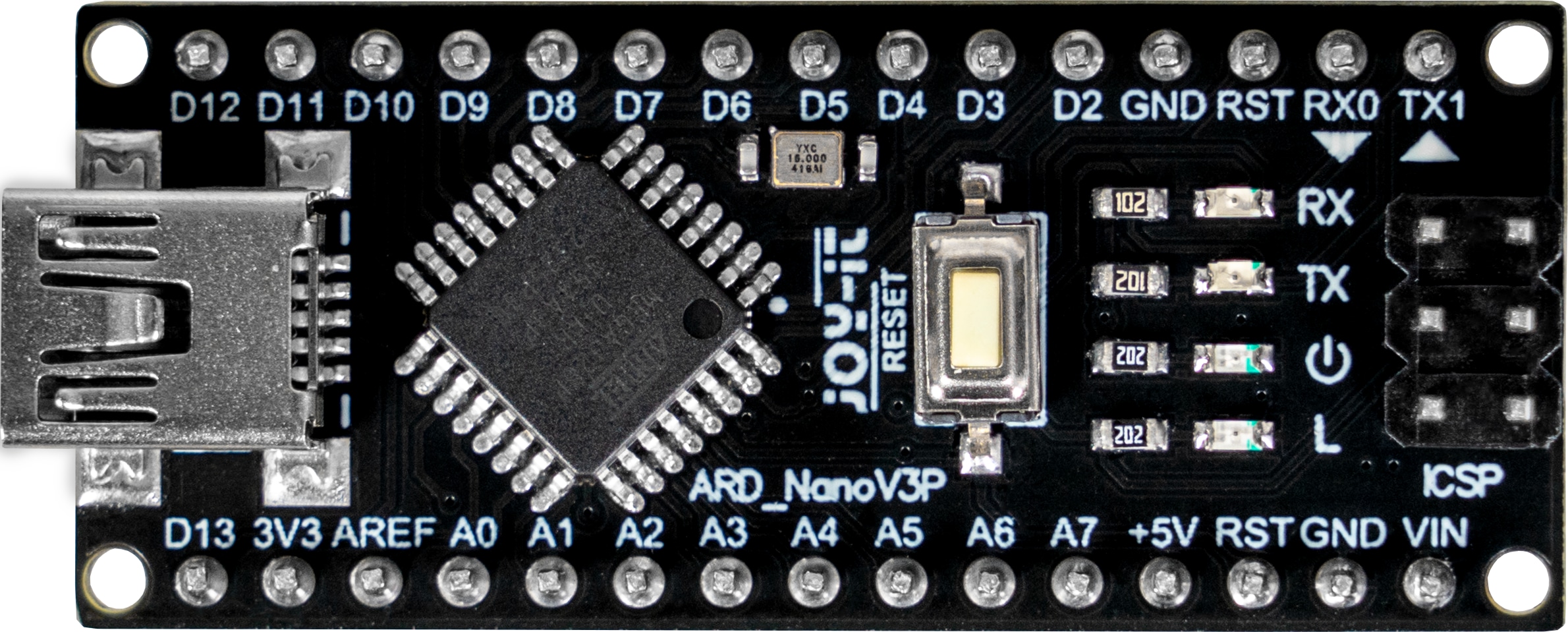 JOY-IT Arduino Nano V3P (Precision) ARD_NANOV3P, Arduino-kompatibel mit Original Chip JOY-IT Arduino Nano V3P (Precision) ARD_NANOV3P, Arduino-kompatibel mit Original Chip