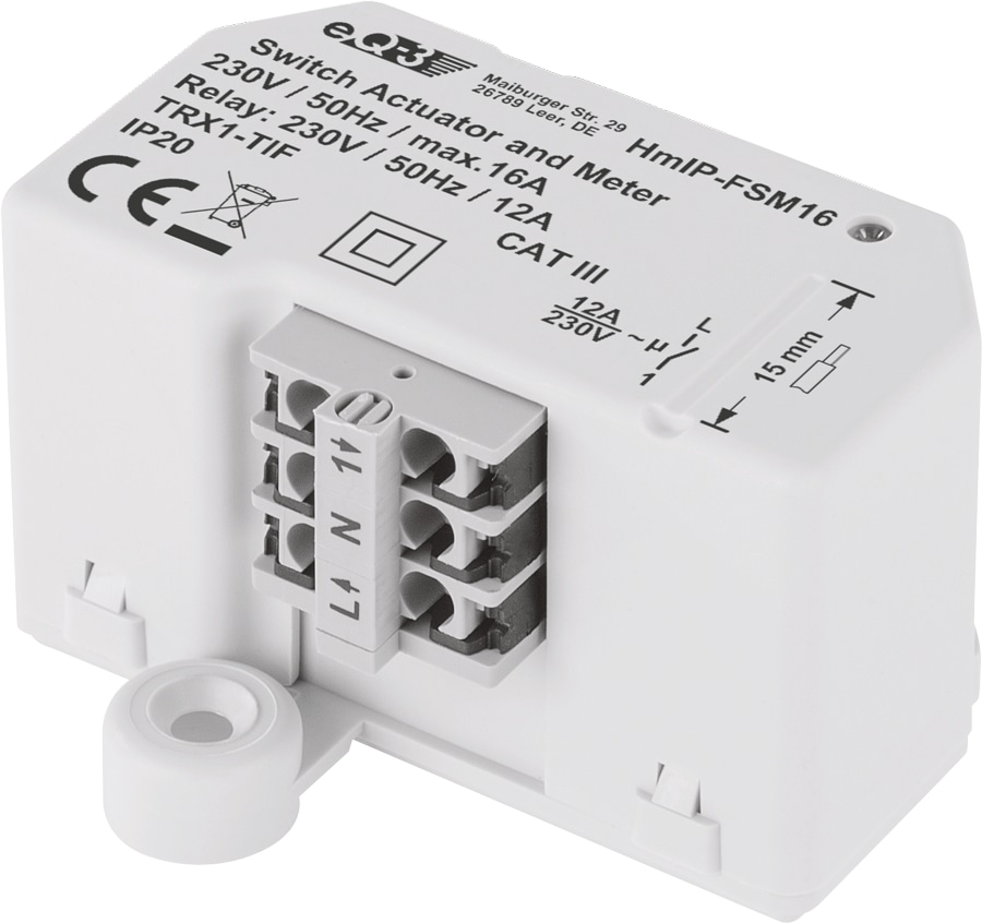HOMEMATIC IP Smart Home 150239A0 Schalt-Mess-Aktor, 16A, Unterputz HOMEMATIC IP Smart Home 150239A0 Schalt-Mess-Aktor, 16A, Unterputz