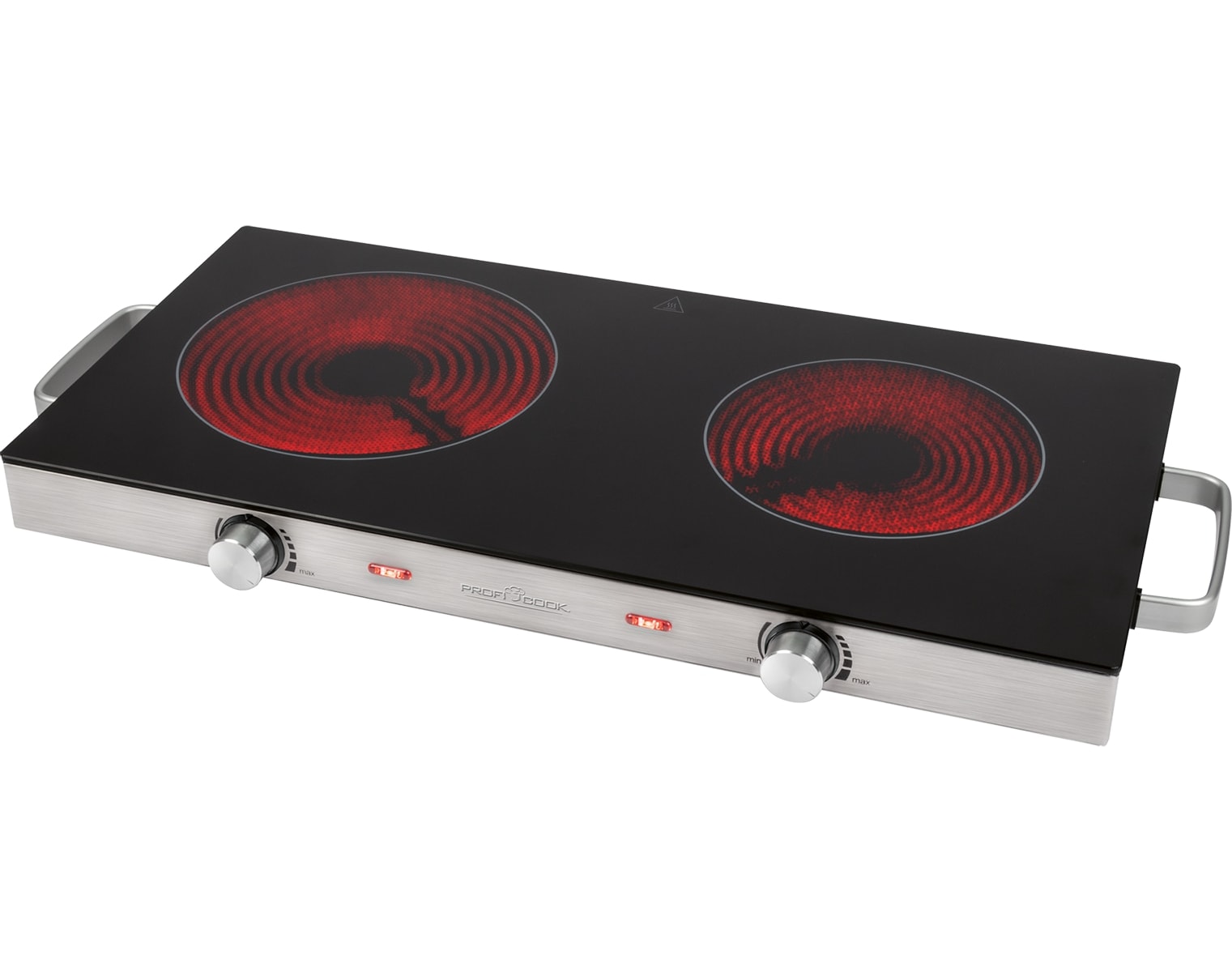 PROFI COOK Infrarot-Doppelkochplatte PC-DKP 1211, 2800 W, inox PROFI COOK Infrarot-Doppelkochplatte PC-DKP 1211, 2800 W, inox
