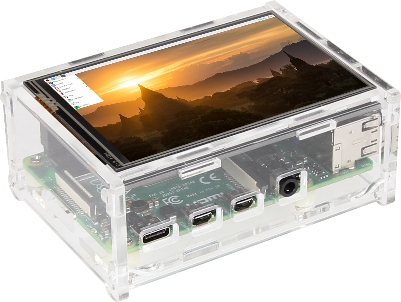 JOY-IT Acryl Gehäuse für Raspberry PI 3 & 4