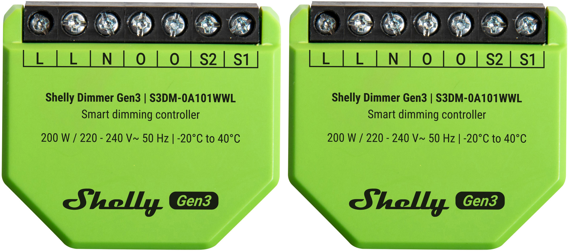 SHELLY Unterputz-Dimmer Gen3, 2 Stück SHELLY Unterputz-Dimmer Gen3, 2 Stück