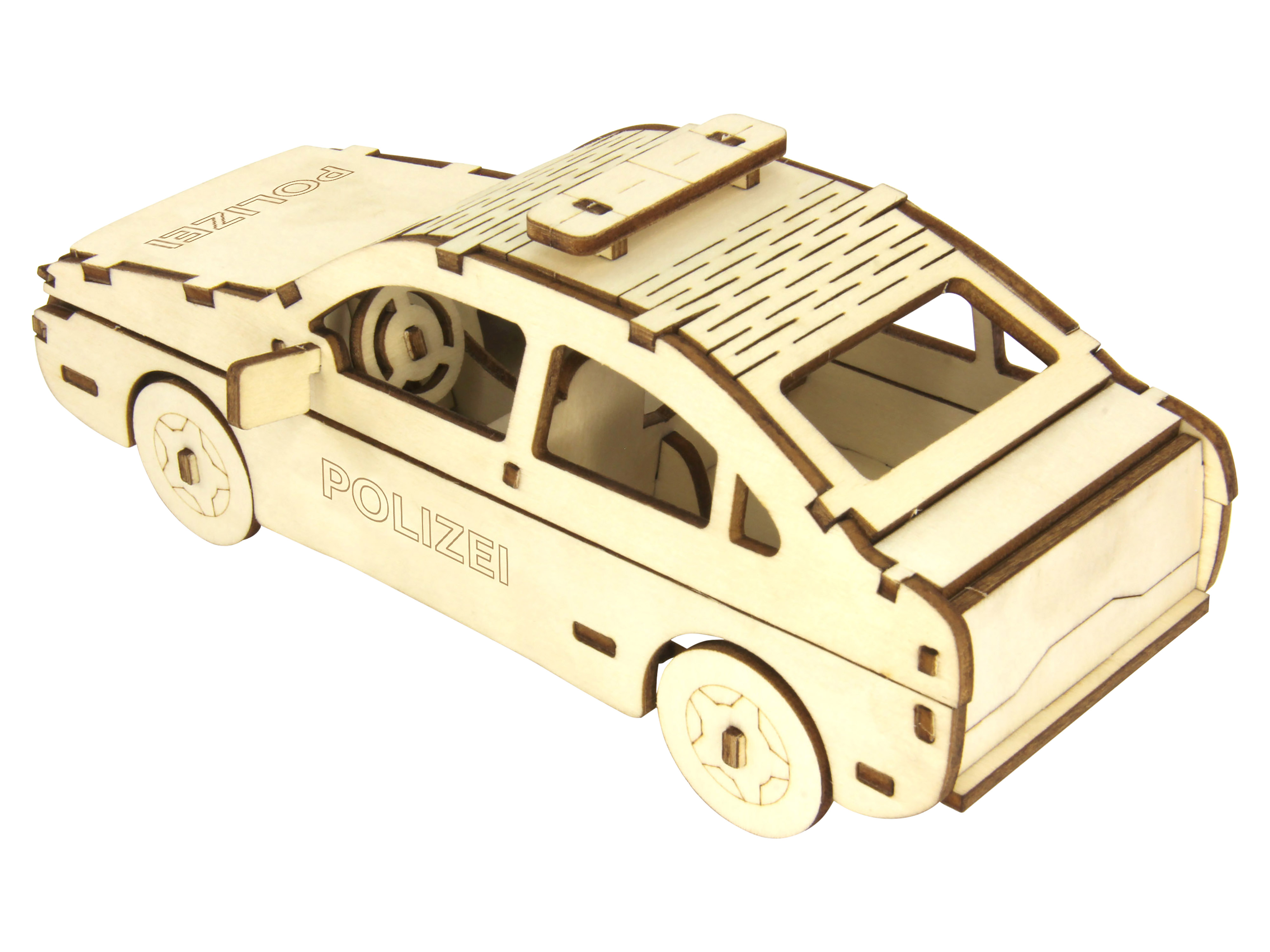 SOL-EXPERT 3D Holz Puzzle Polizeiauto SOL-EXPERT 3D Holz Puzzle Polizeiauto