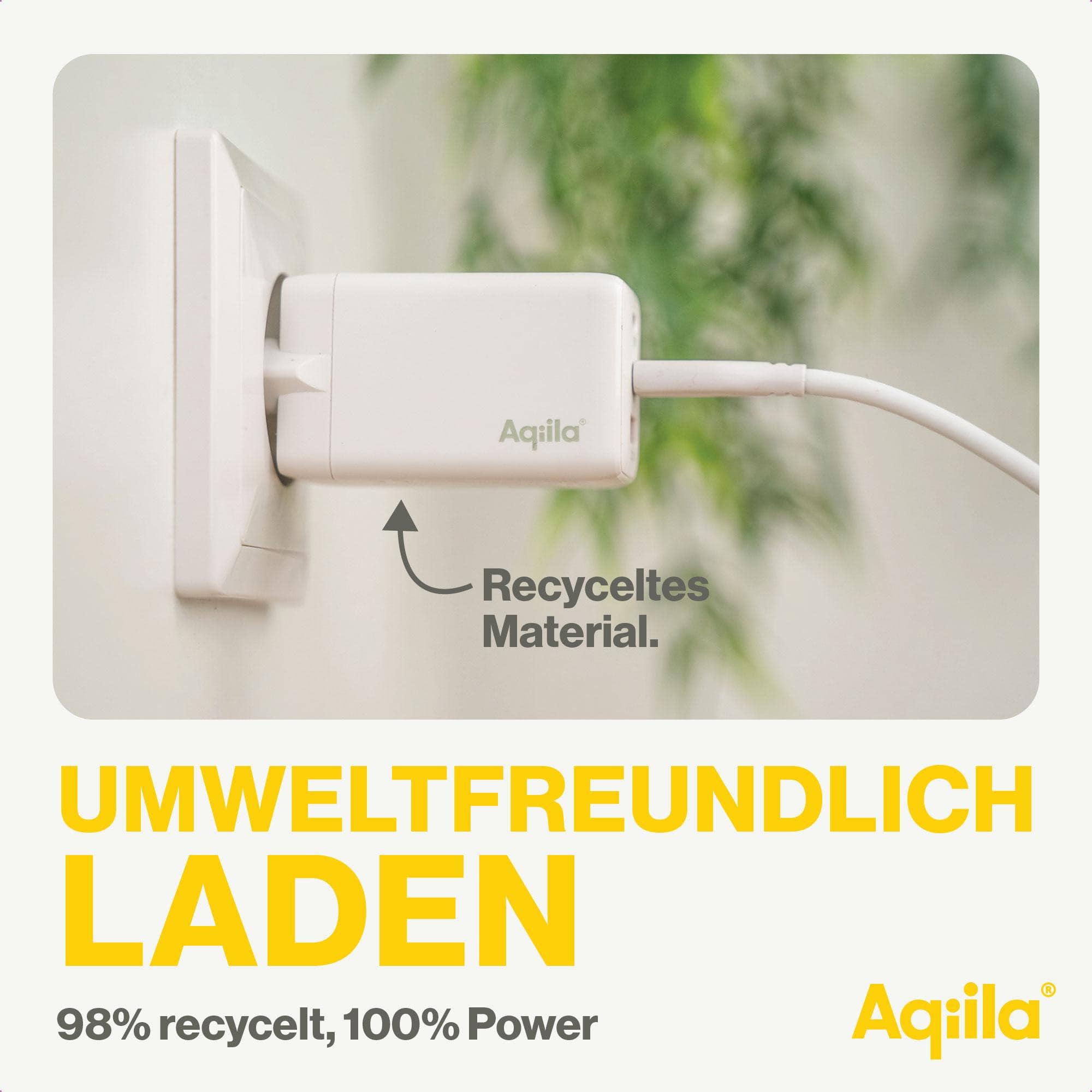 AQIILA USB-Lader Chargebird W3, 65 W, 3-fach, 2x USB-C, 1x USB-A AQIILA USB-Lader Chargebird W3, 65 W, 3-fach, 2x USB-C, 1x USB-A