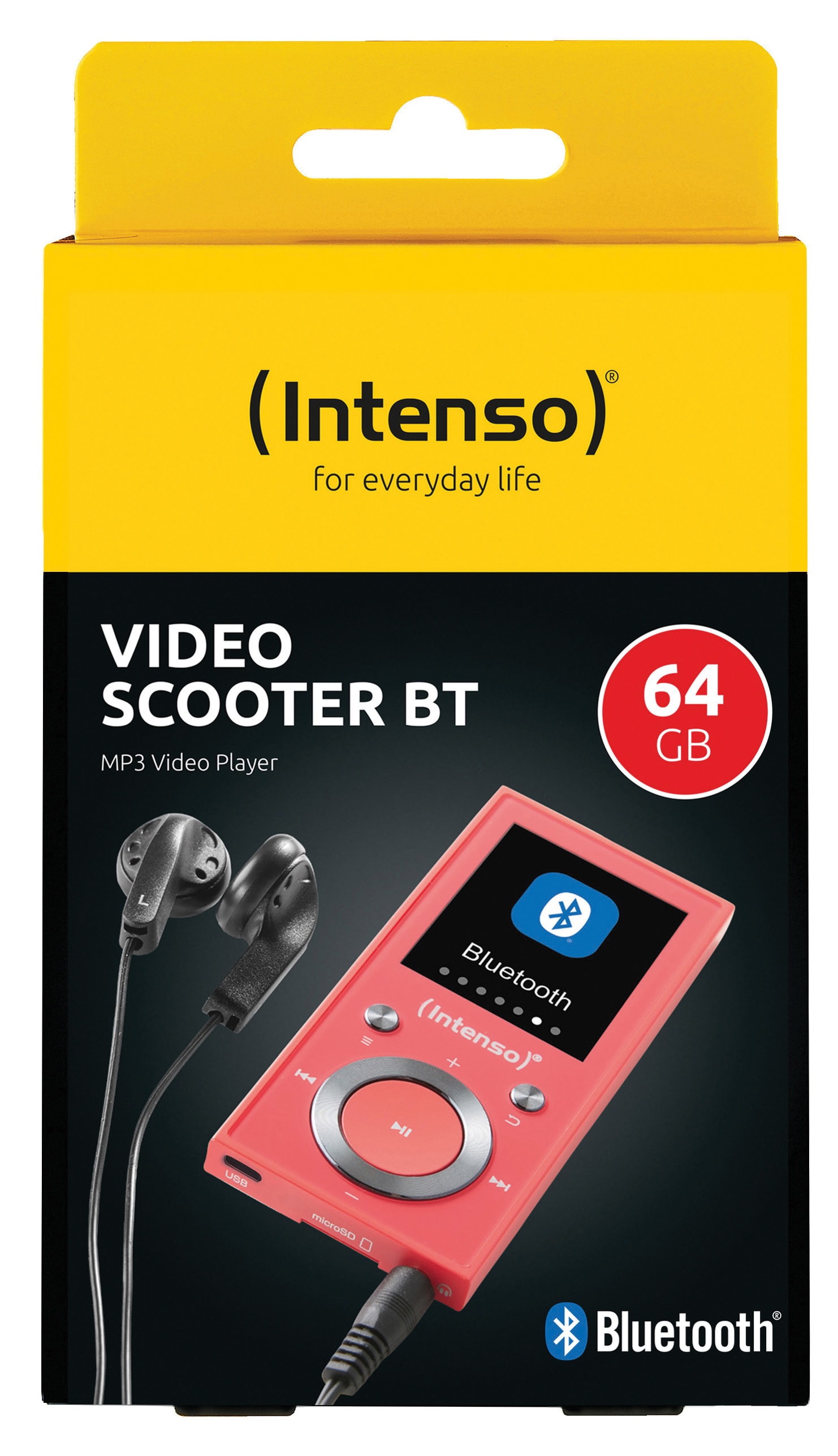 INTENSO MP3-Videoplayer 3717493, Video Scooter BT, 64GB, 4,6 cm (1,8"), pink INTENSO MP3-Videoplayer 3717493, Video Scooter BT, 64GB, 4,6 cm (1,8"), pink