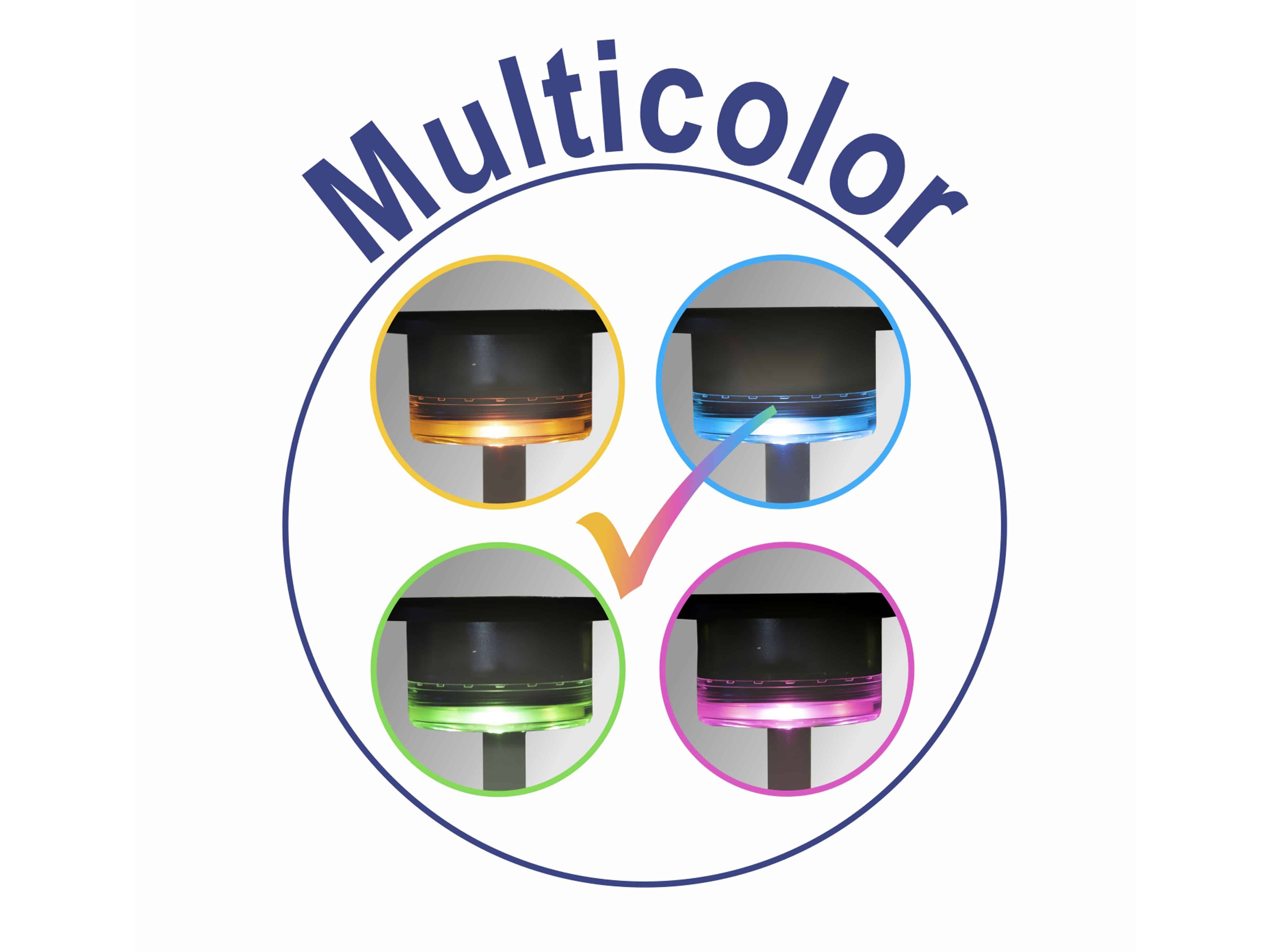 SOL-EXPERT Solar LED-Gartenleuchte Multicolor, mit Erdspieß SOL-EXPERT Solar LED-Gartenleuchte Multicolor, mit Erdspieß