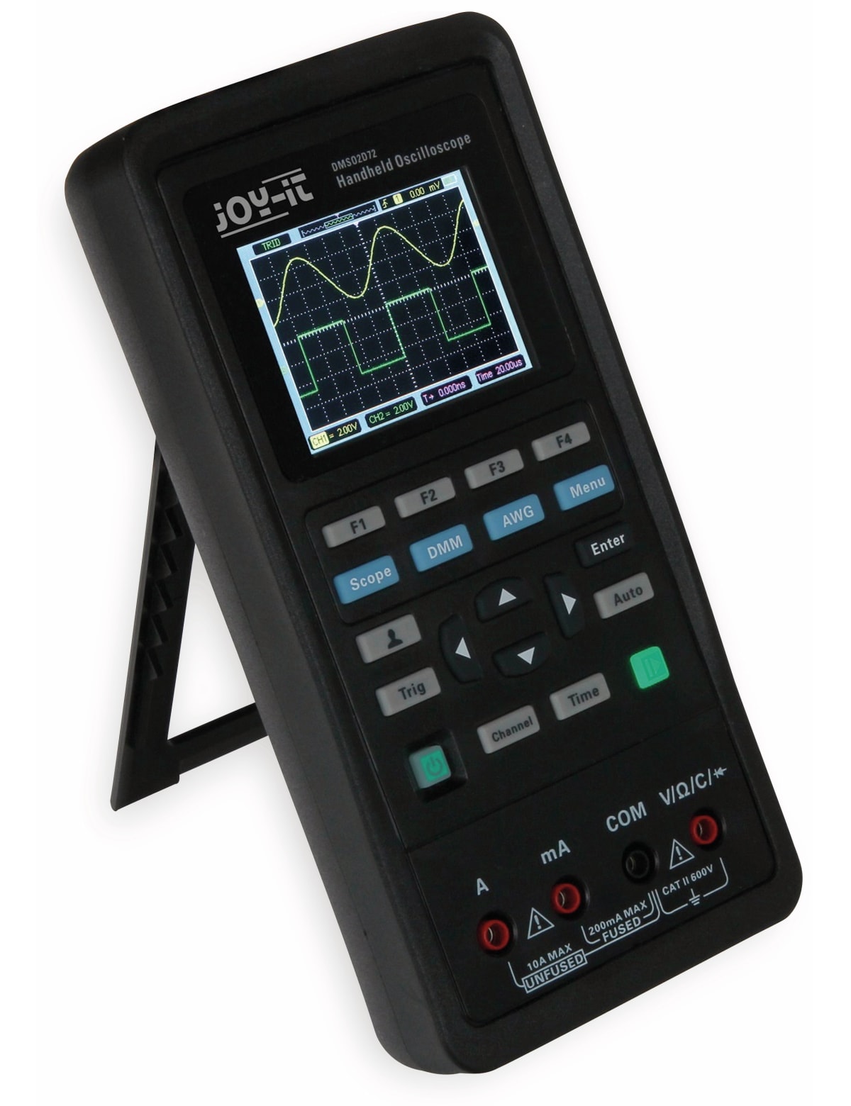 JOY-IT Oszilloskop, JT-DMSO2D72, 2-Kanal, 70 Mhz, 3 in1 JOY-IT Oszilloskop, JT-DMSO2D72, 2-Kanal, 70 Mhz, 3 in1