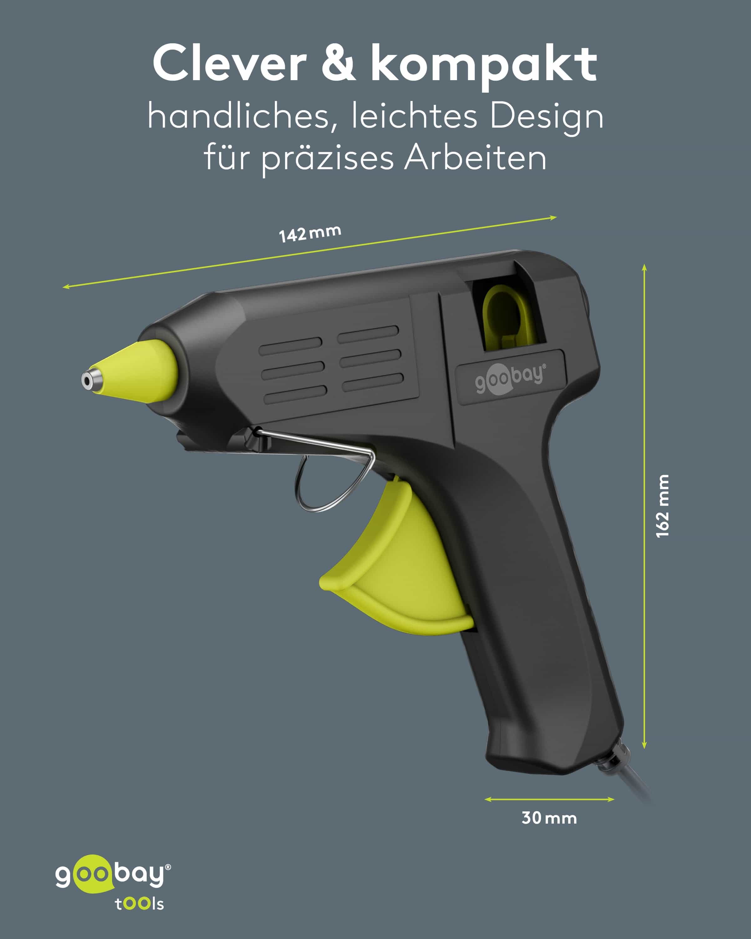 GOOBAY TOOLS Heißklebepistole Superior, 77826, 40 W, inkl. 20 Klebesticks GOOBAY TOOLS Heißklebepistole Superior, 77826, 40 W, inkl. 20 Klebesticks