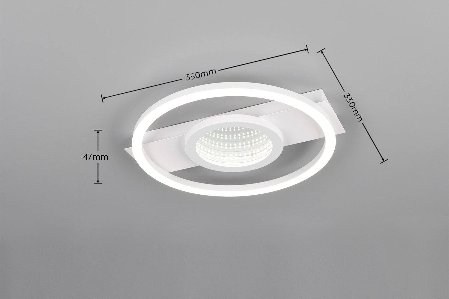 REALITY LED-Deckenleuchte WHEELER, R64801131, 16W, 2000lm, 4000K, weiß REALITY LED-Deckenleuchte WHEELER, R64801131, 16W, 2000lm, 4000K, weiß