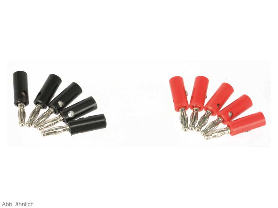 S-IMPULS Sortiment Bananen-Stecker, 10-teilig S-IMPULS Sortiment Bananen-Stecker, 10-teilig